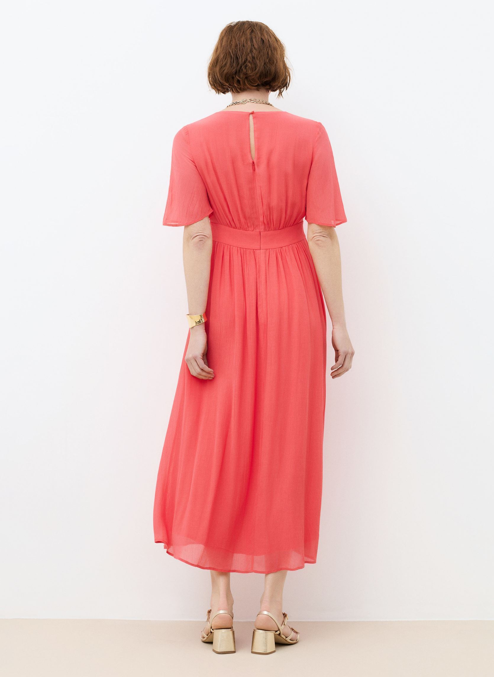 Lange jurken 261R-RBEAUTE dames rood Caroll Lange jurken 261R-RBEAUTE dames rood CAYENNE