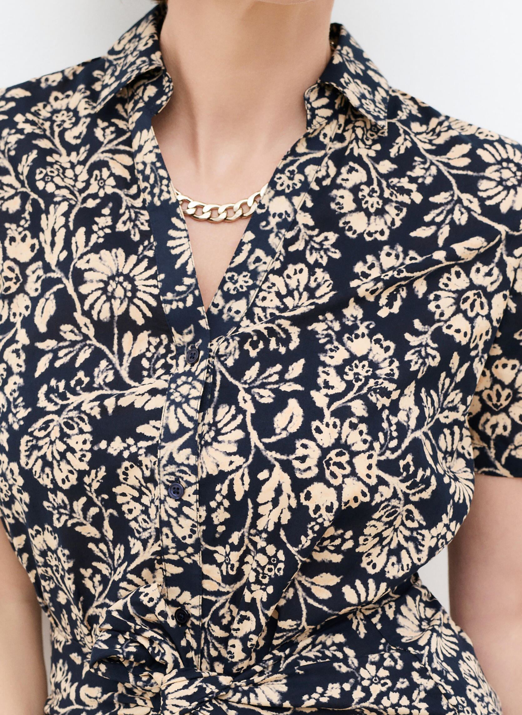 Kleider 261R-ROSANE damen blau Caroll Kleider 261R-ROSANE damen blau CRLIMP/PE26/BATIK/MARINE