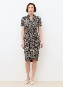 Kleider 261R-ROSANE damen blau Caroll Kleider 261R-ROSANE damen blau CRLIMP/PE26/BATIK/MARINE