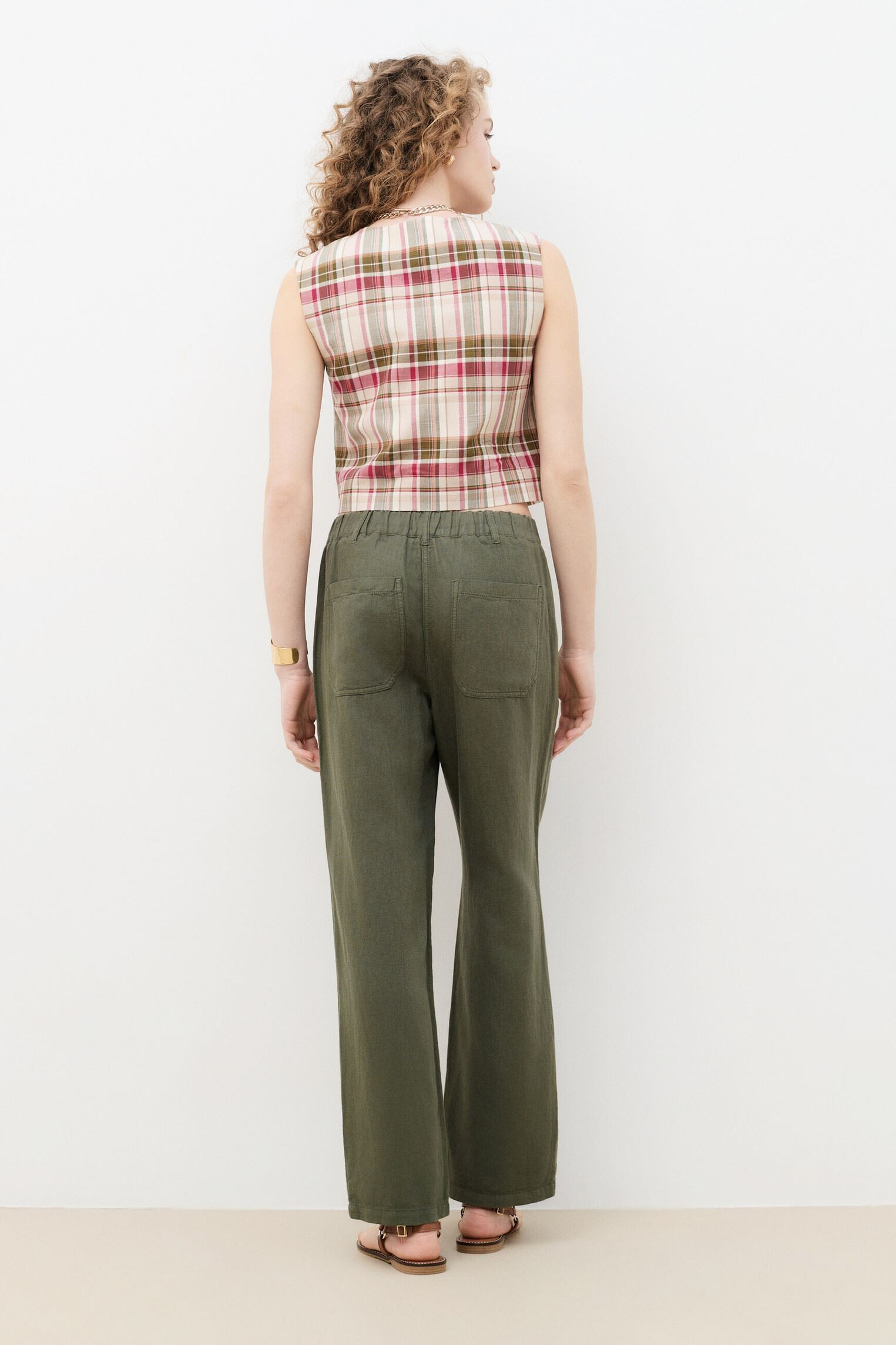 Straight Leg Hosen 261P-PYGMALION damen grün Caroll Straight Leg Hosen 261P-PYGMALION damen grün BEETLE