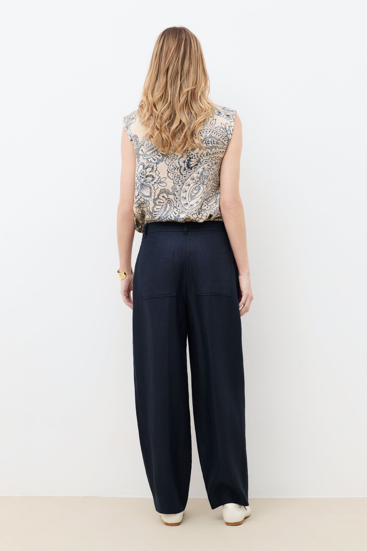 Pantalons droit 261P-PARTITION femme bleu Caroll Pantalons droit 261P-PARTITION femme bleu SKY CAPTAIN