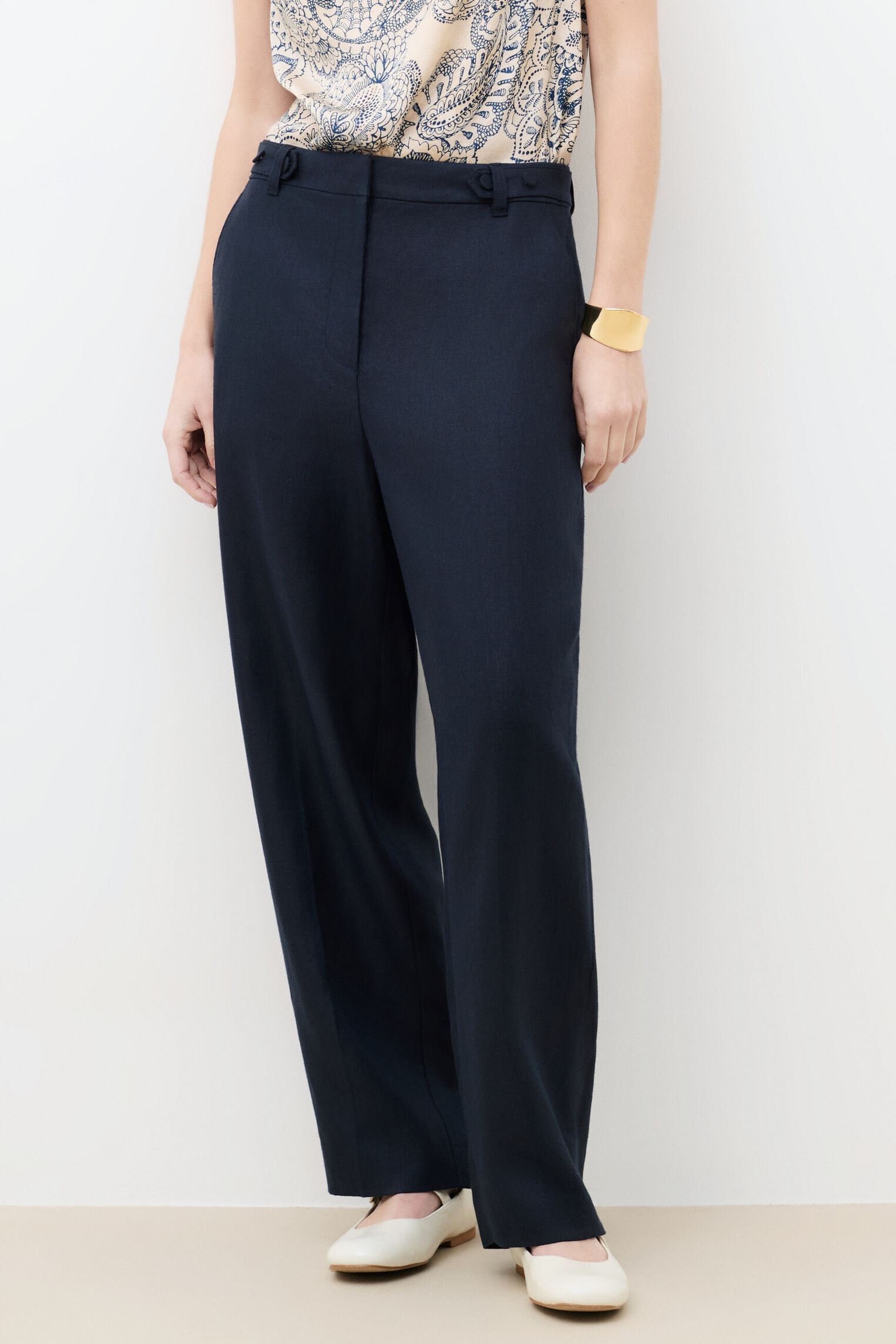 Pantalons droit 261P-PARTITION femme bleu Caroll Pantalons droit 261P-PARTITION femme bleu SKY CAPTAIN