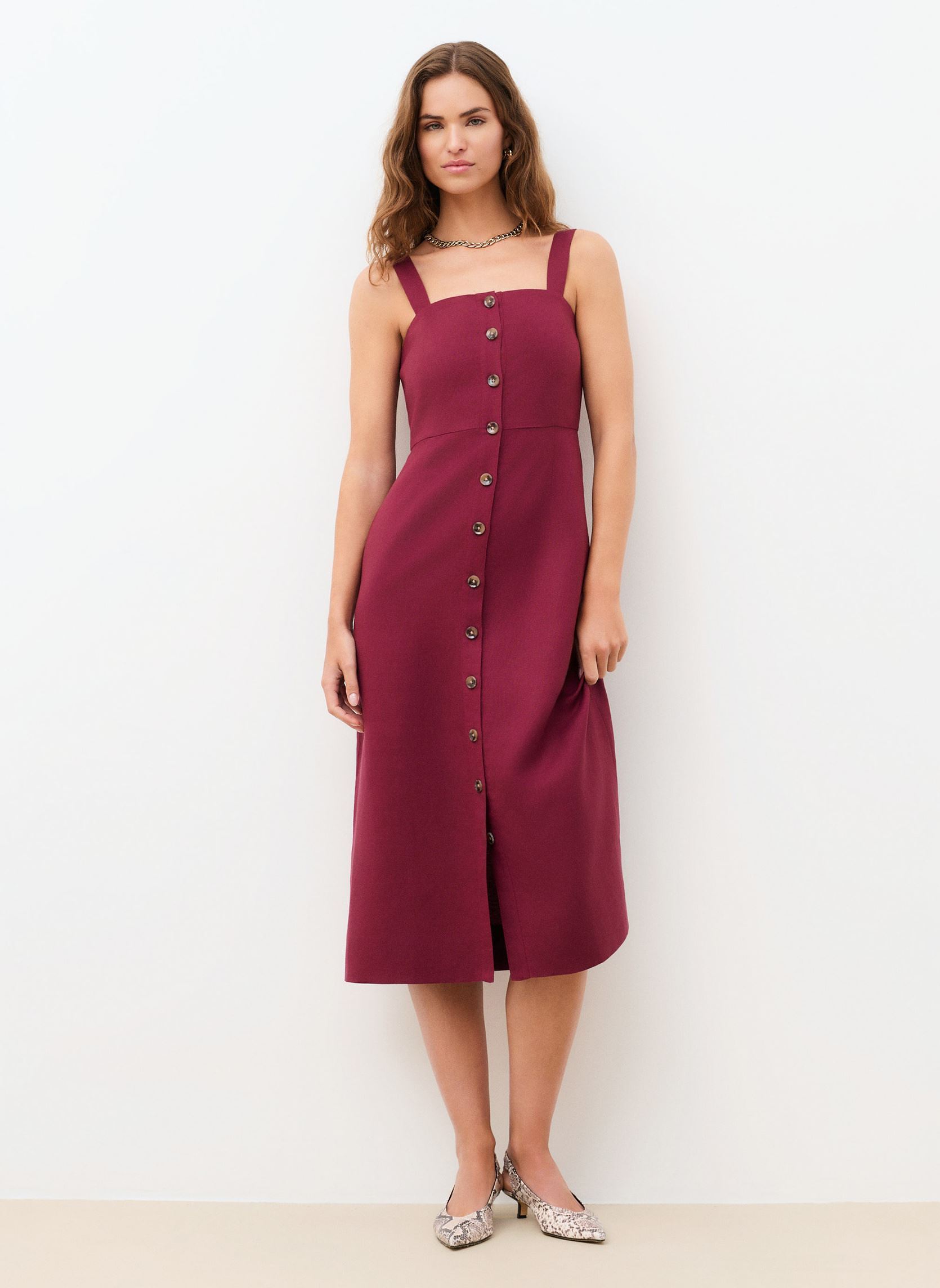 Robes 261R-REVE femme bordeaux Caroll Robes 261R-REVE femme bordeaux MAROON BANNER