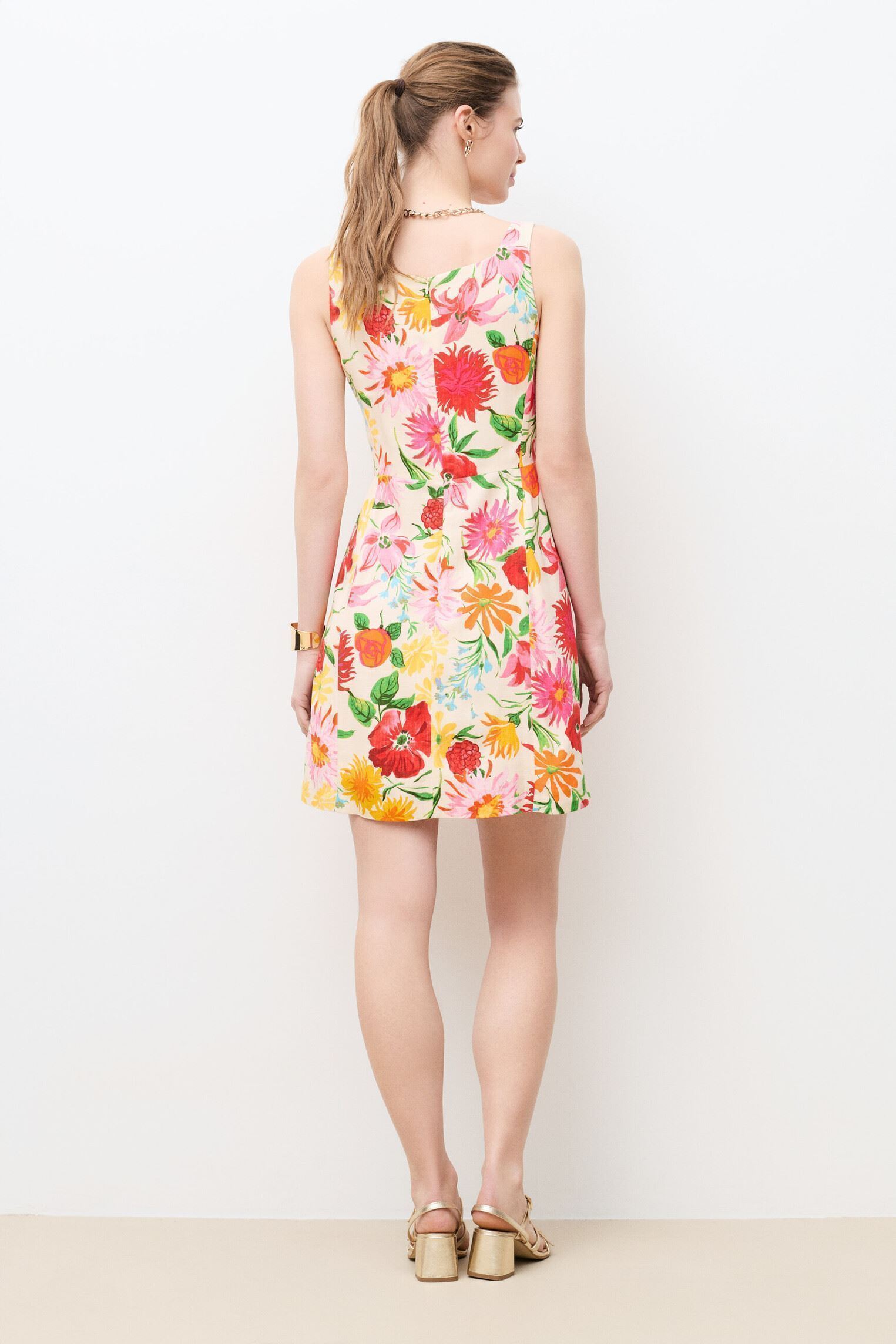 Robes 261R-REINITA femme multicolore Caroll Robes 261R-REINITA femme multicolore CRLIMP/PE26/BIG/FLOWER