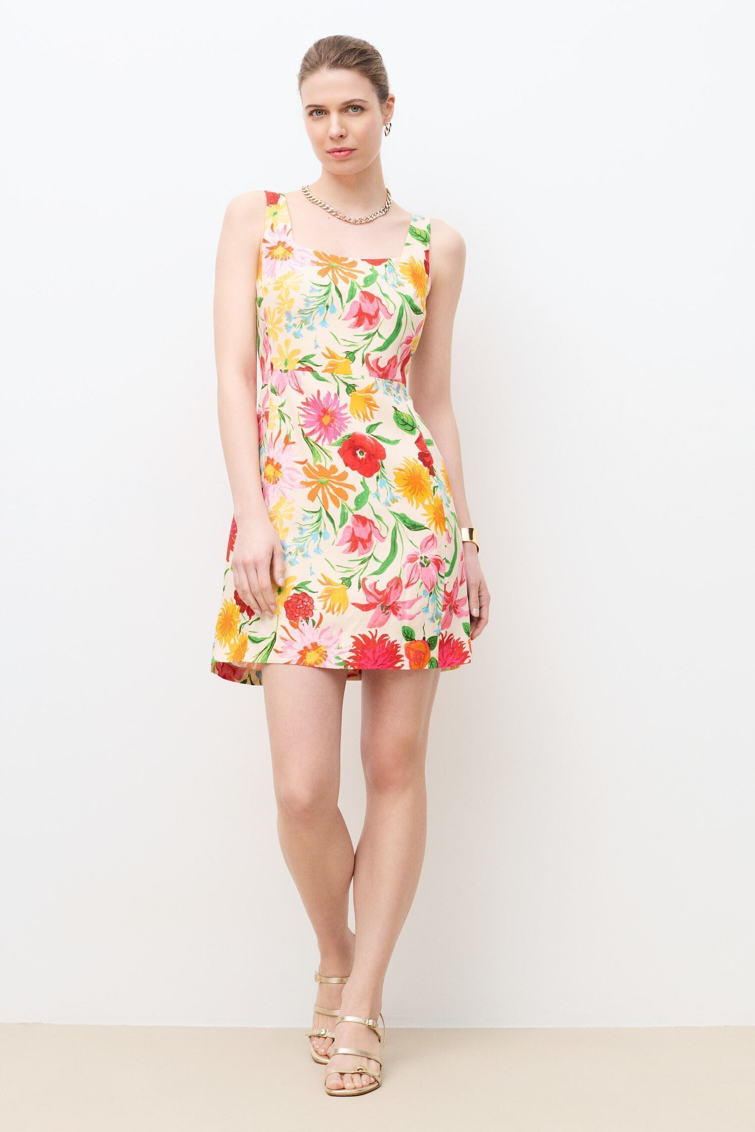 Robes 261R-REINITA femme multicolore Caroll Robes 261R-REINITA femme multicolore CRLIMP/PE26/BIG/FLOWER