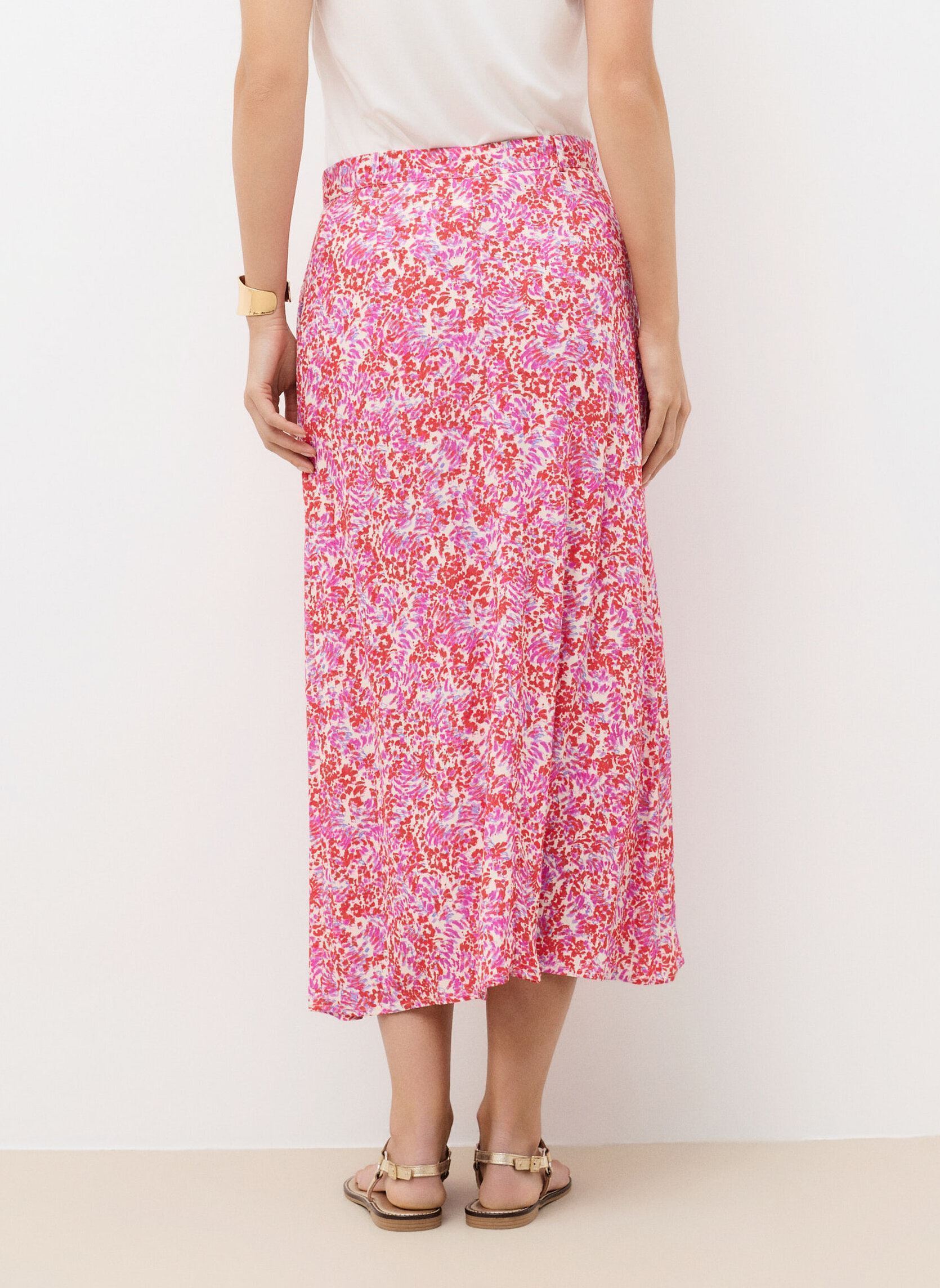 Midi-Röcke 261J-JDIANE damen rot Caroll Midi-Röcke 261J-JDIANE damen rot CRLIMP/PE26/FIREWORK/ROUGE