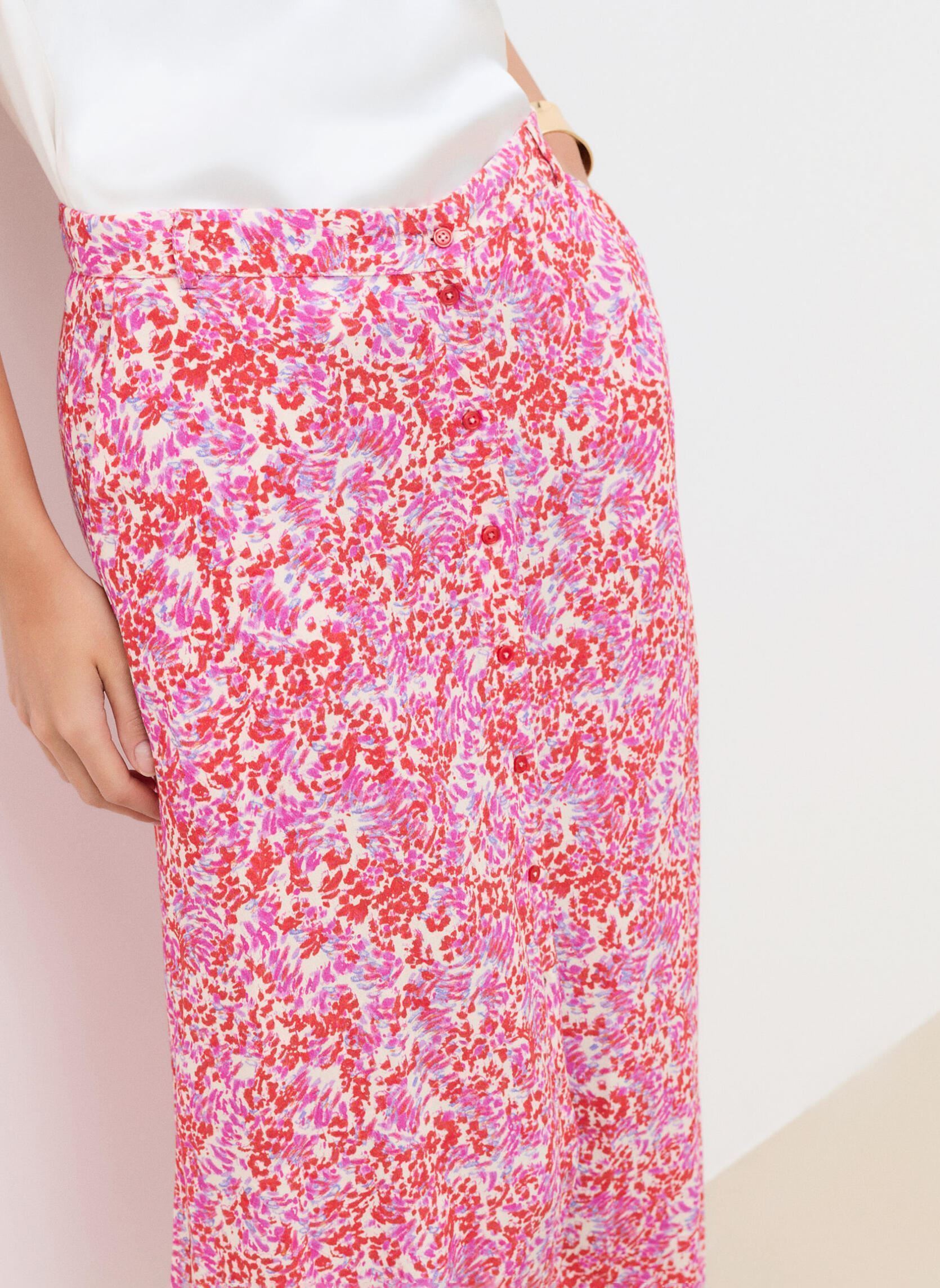 Midi-Röcke 261J-JDIANE damen rot Caroll Midi-Röcke 261J-JDIANE damen rot CRLIMP/PE26/FIREWORK/ROUGE