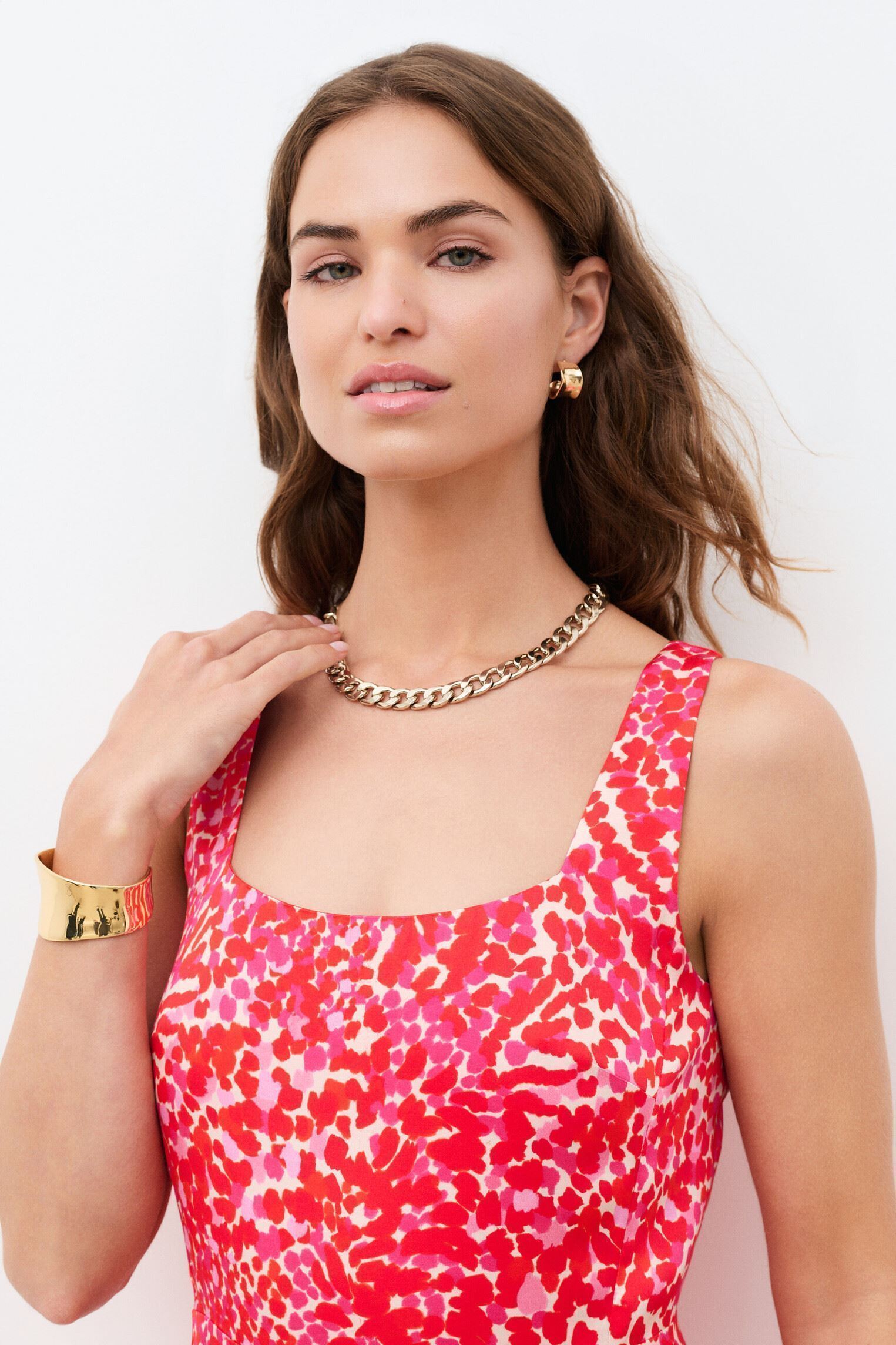 Robes 261R-REINITA2 femme rose Caroll Robes 261R-REINITA2 femme rose CRLIMP/PE26/TACHISTE/ROSE