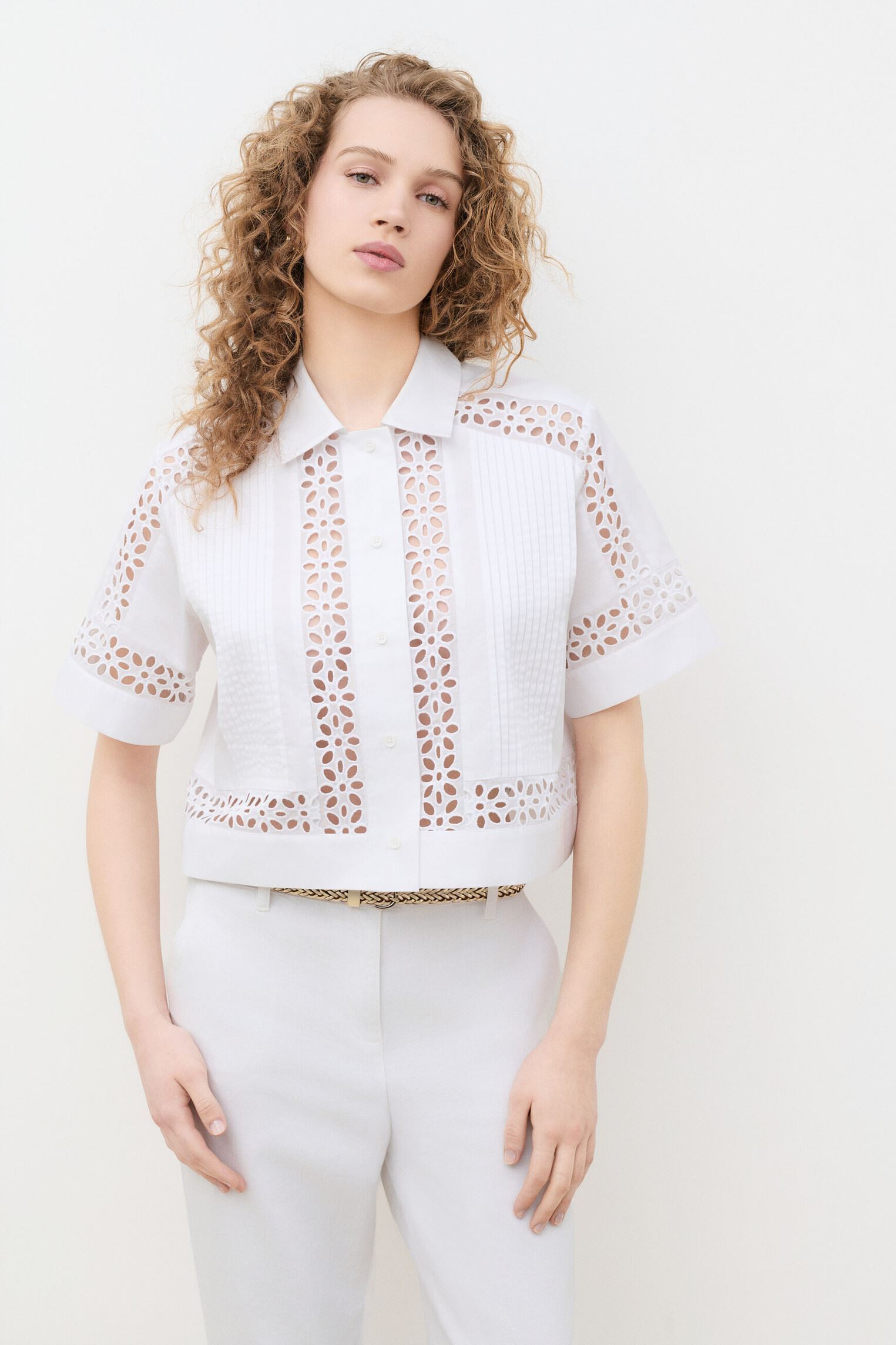 Chemises 261C-CHANTILLY femme blanc Caroll Chemises 261C-CHANTILLY femme blanc LUCENT WHITE