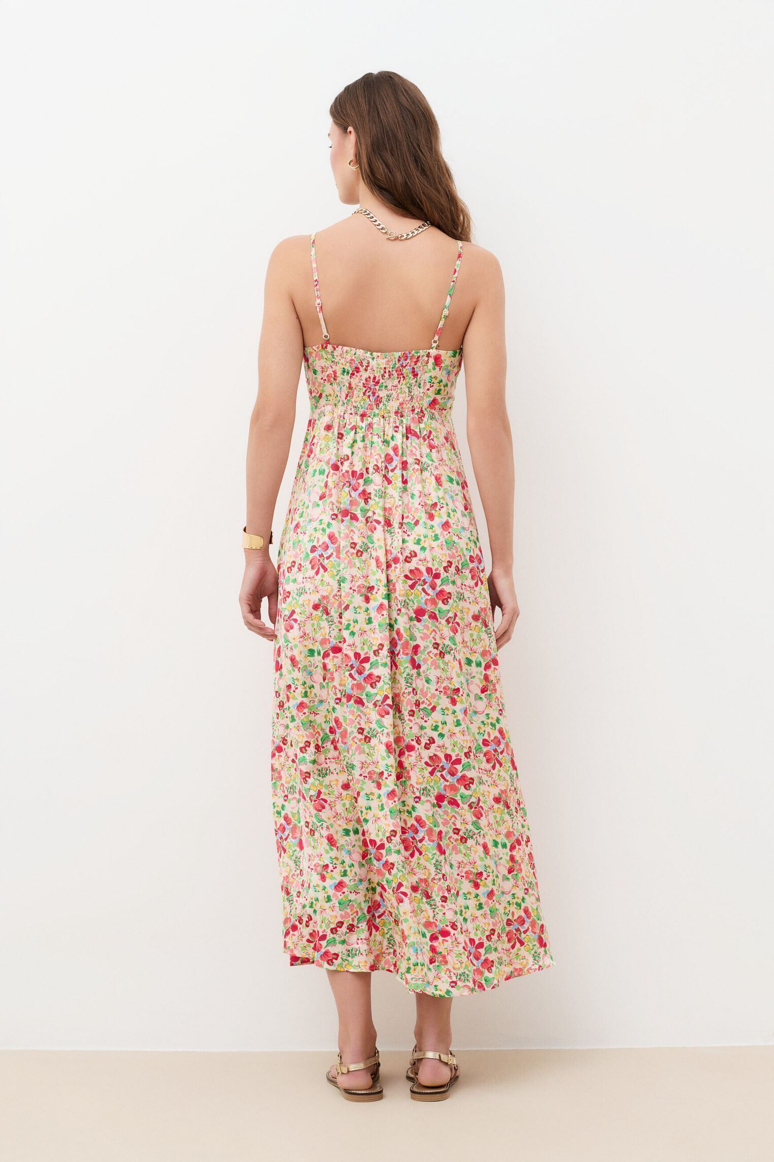 Robes 261R-ROMARY femme multicolore Caroll Robes 261R-ROMARY femme multicolore CRLIMP/PE26/JARDIN/MULTICO