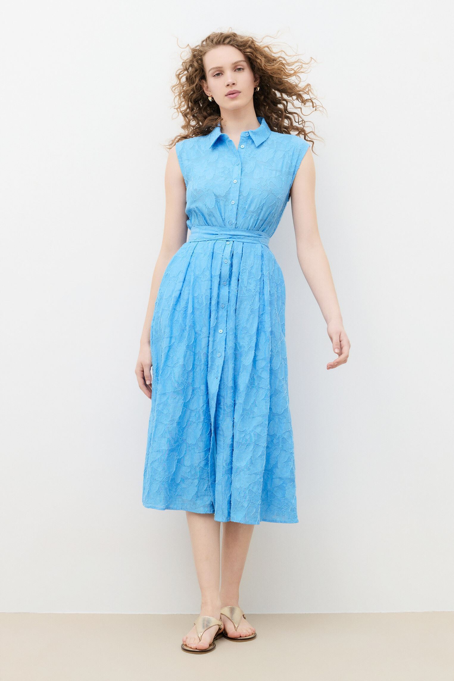 Robes 261R-RBETTY femme bleu Caroll Robes 261R-RBETTY femme bleu BLISSFUL BLUE
