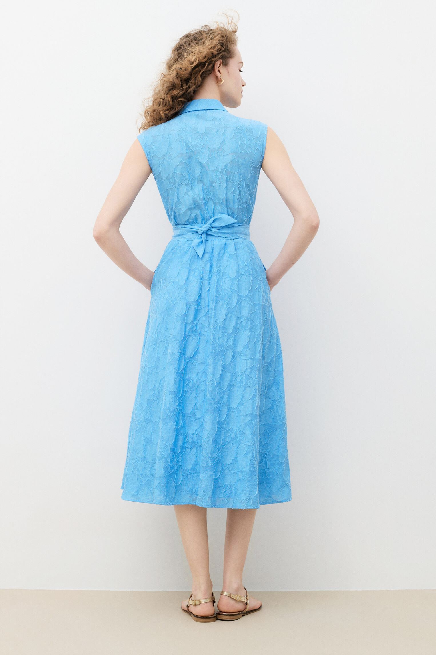 Robes 261R-RBETTY femme bleu Caroll Robes 261R-RBETTY femme bleu BLISSFUL BLUE