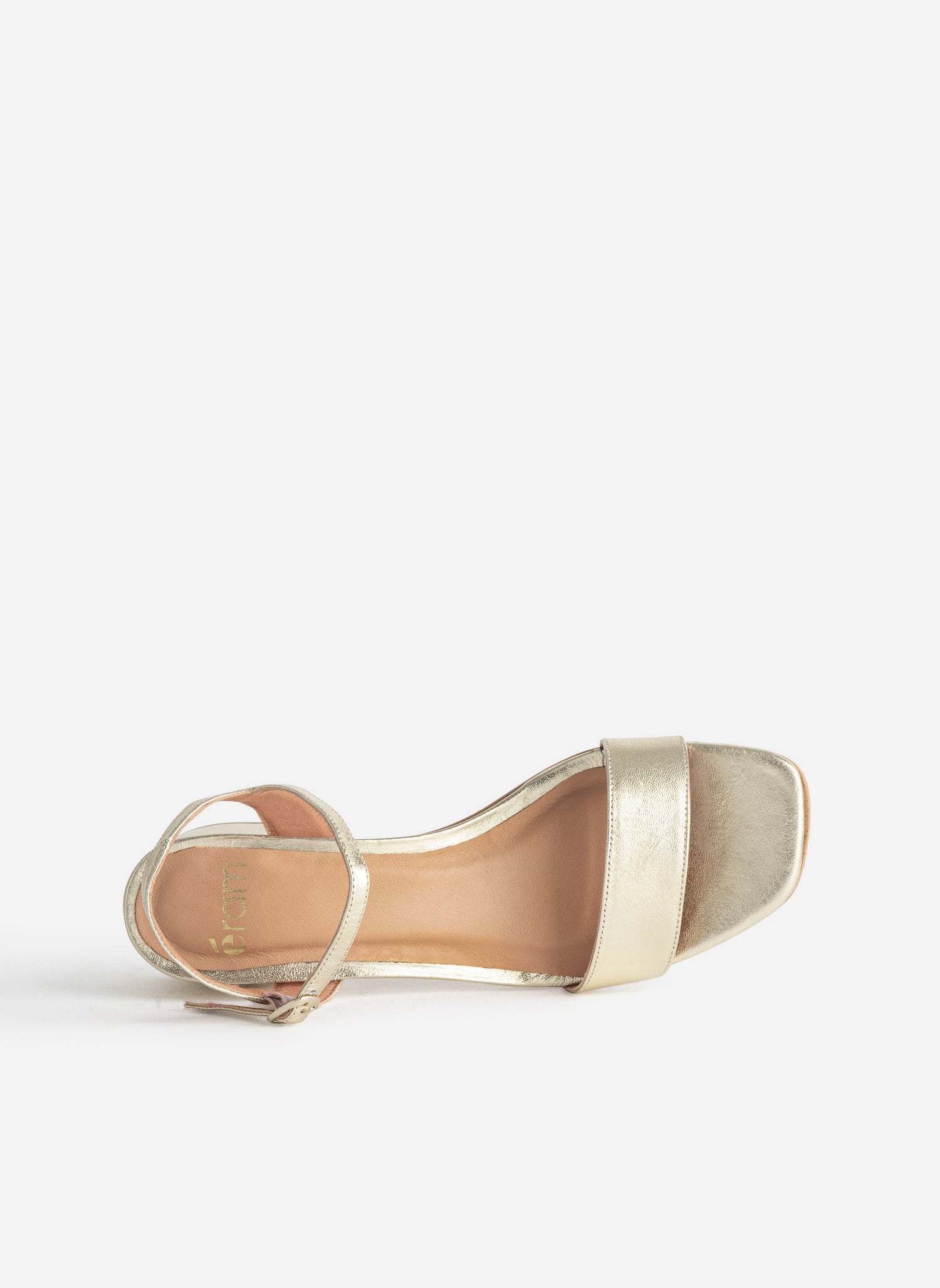Sandales Ash Dorées – Taille 37 (US 7), Talon Wedge Bas (1,25 Pouces), Occasion, Couleur Or