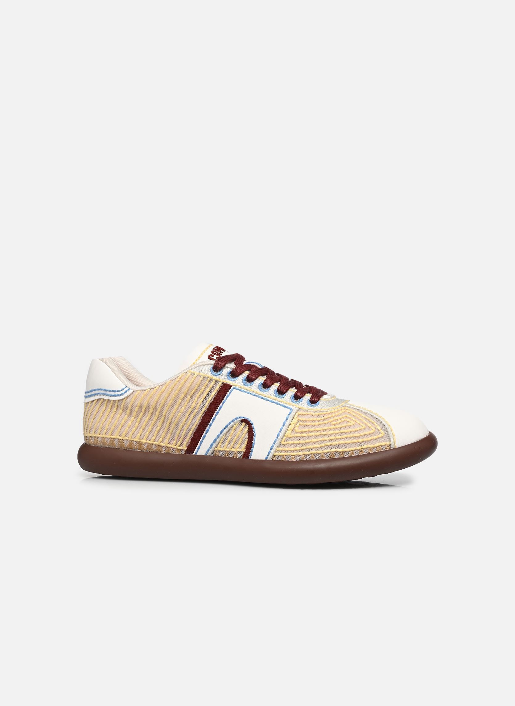 Baskets Psoller K201858 femme jaune Camper Baskets Psoller K201858 femme jaune Neptune Emb.Flora-Oat-Pipe