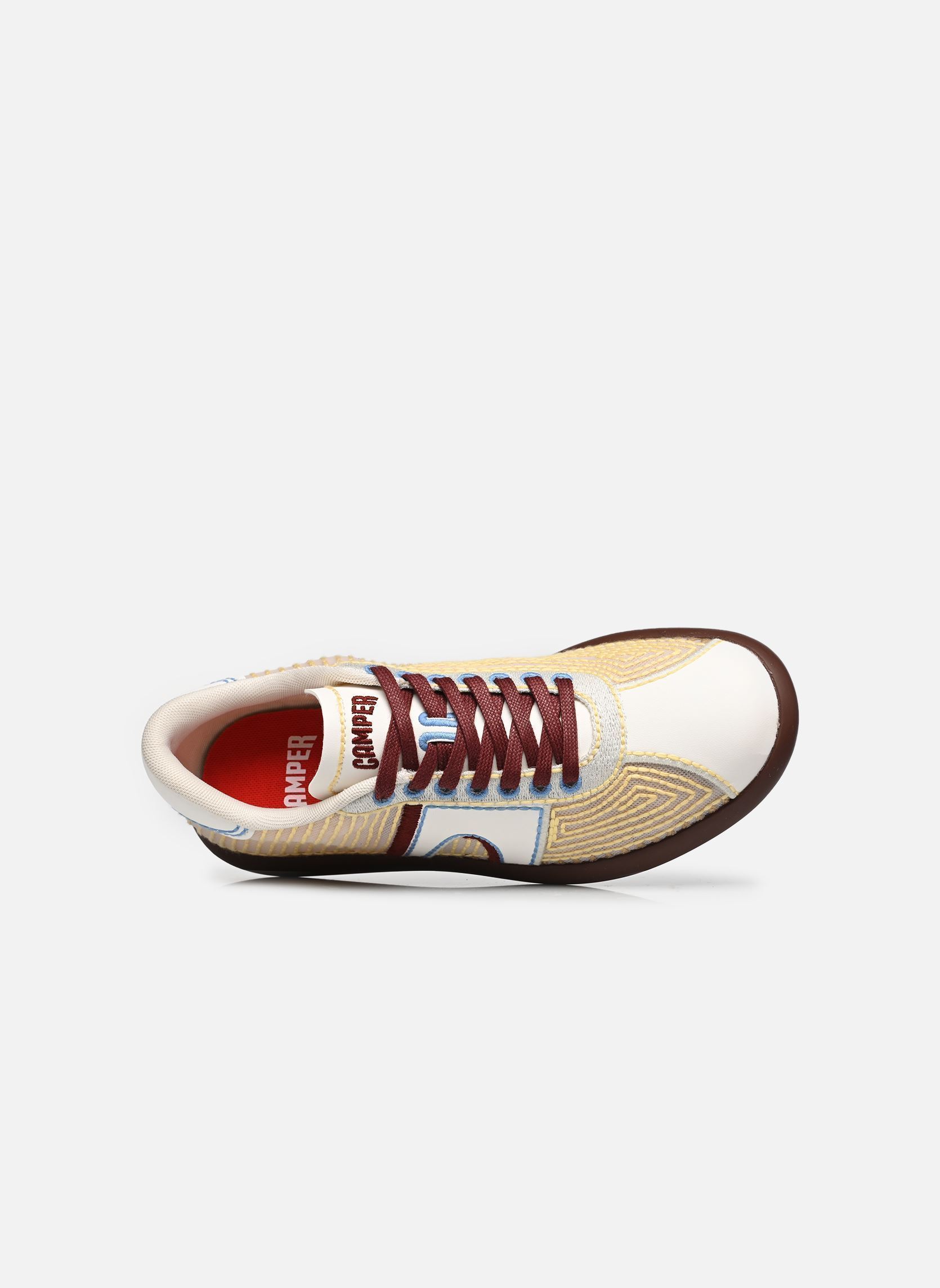 Baskets Psoller K201858 femme jaune Camper Baskets Psoller K201858 femme jaune Neptune Emb.Flora-Oat-Pipe