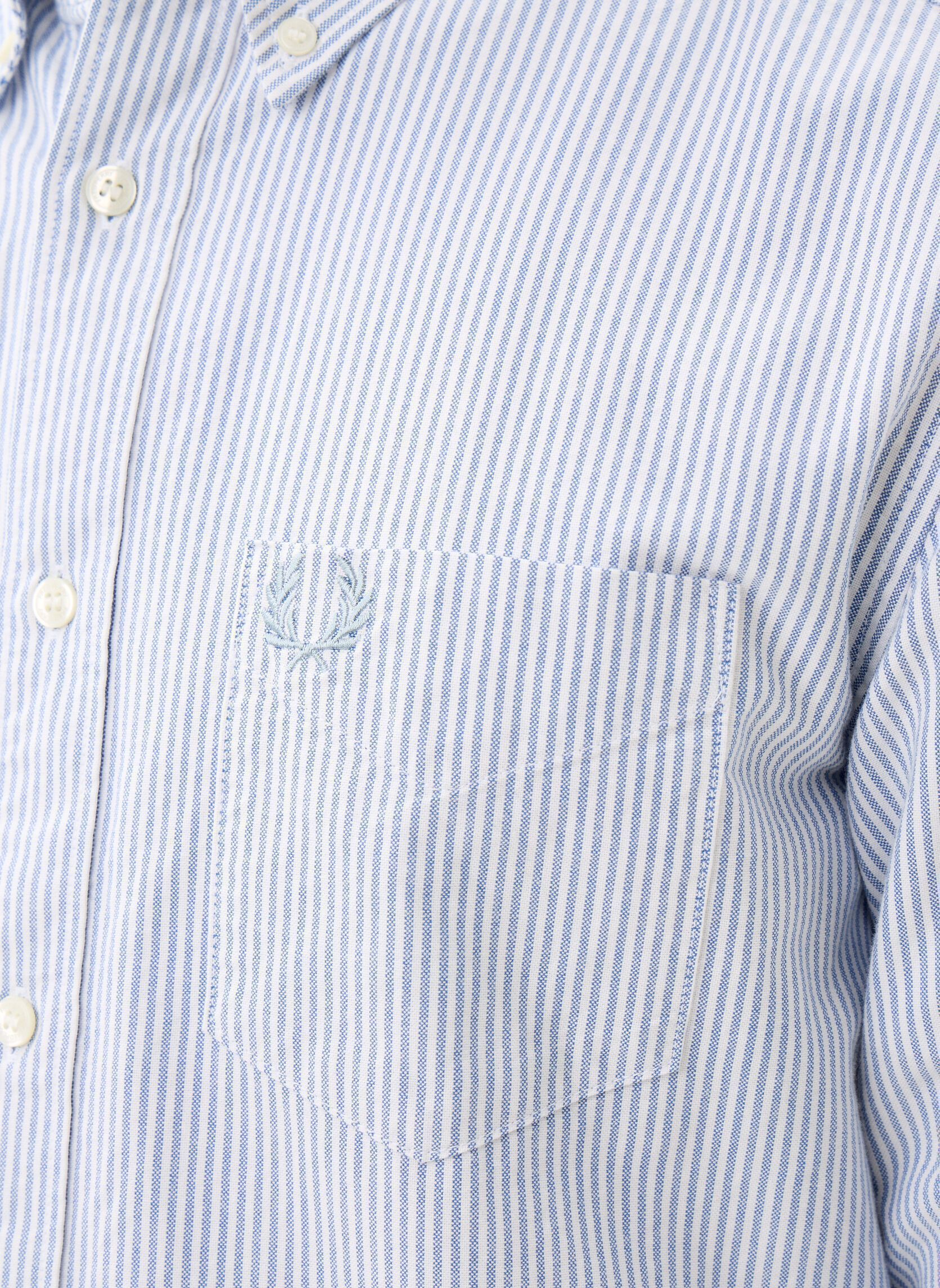 Hemden Oxford Stripe Shirt herren blau Fred Perry Hemden Oxford Stripe Shirt herren blau Blue/white