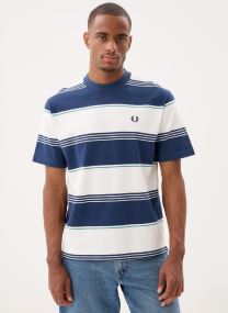 Tee-shirts manches courtes Heavyweight Striped T-Shirt homme bleu Fred Perry Tee-shirts manches courtes Heavyweight Striped T-Shirt homme bleu Tennis Blue