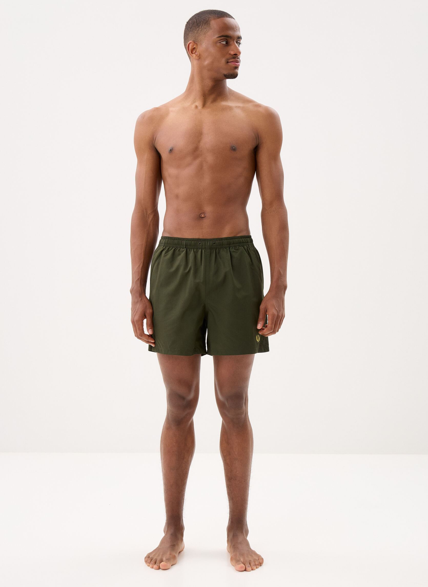 Zwemshorts Swimshorts heren groen Fred Perry Zwemshorts Swimshorts heren groen Hunting green