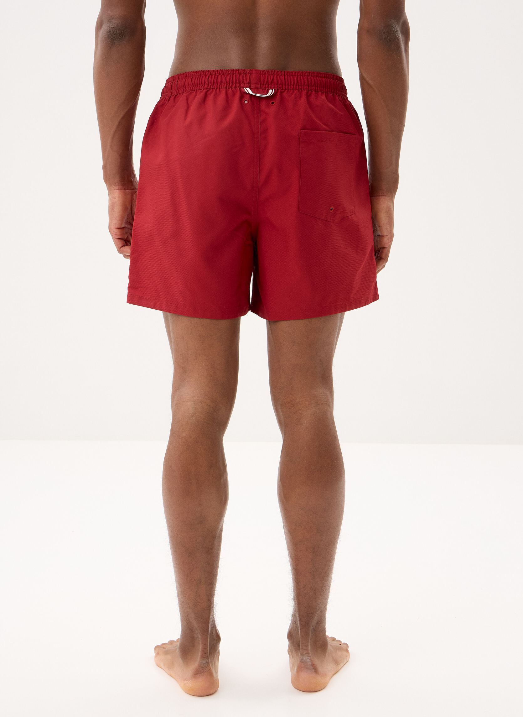 Shorts de bain Swimshorts homme rouge Fred Perry Shorts de bain Swimshorts homme rouge Burnt Red
