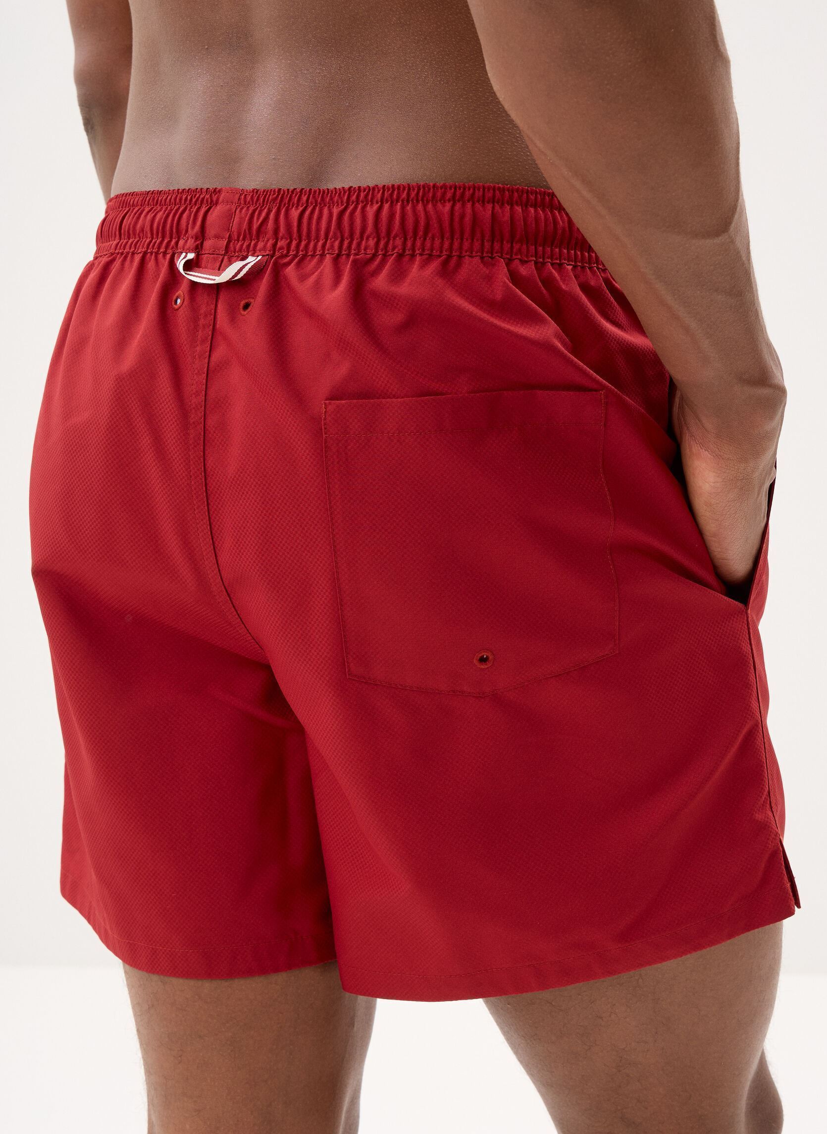 Shorts de bain Swimshorts homme rouge Fred Perry Shorts de bain Swimshorts homme rouge Burnt Red