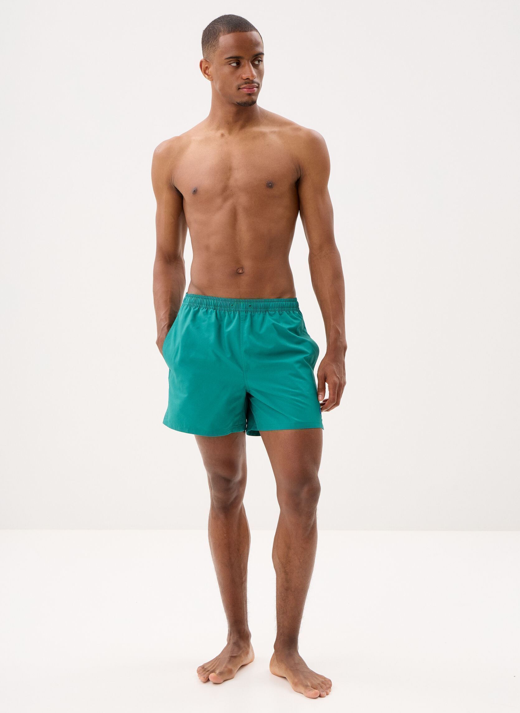 Shorts de bain Swimshorts homme bleu Fred Perry Shorts de bain Swimshorts homme bleu Deep Mint