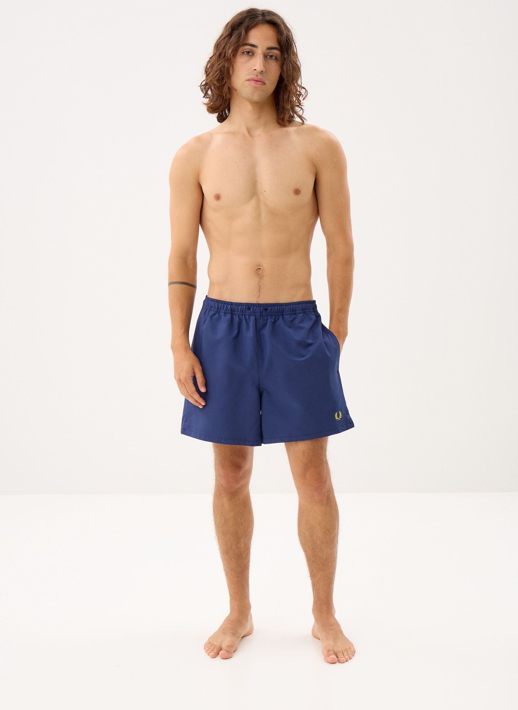 Shorts de bain Swimshorts homme bleu Fred Perry Shorts de bain Swimshorts homme bleu French Navy
