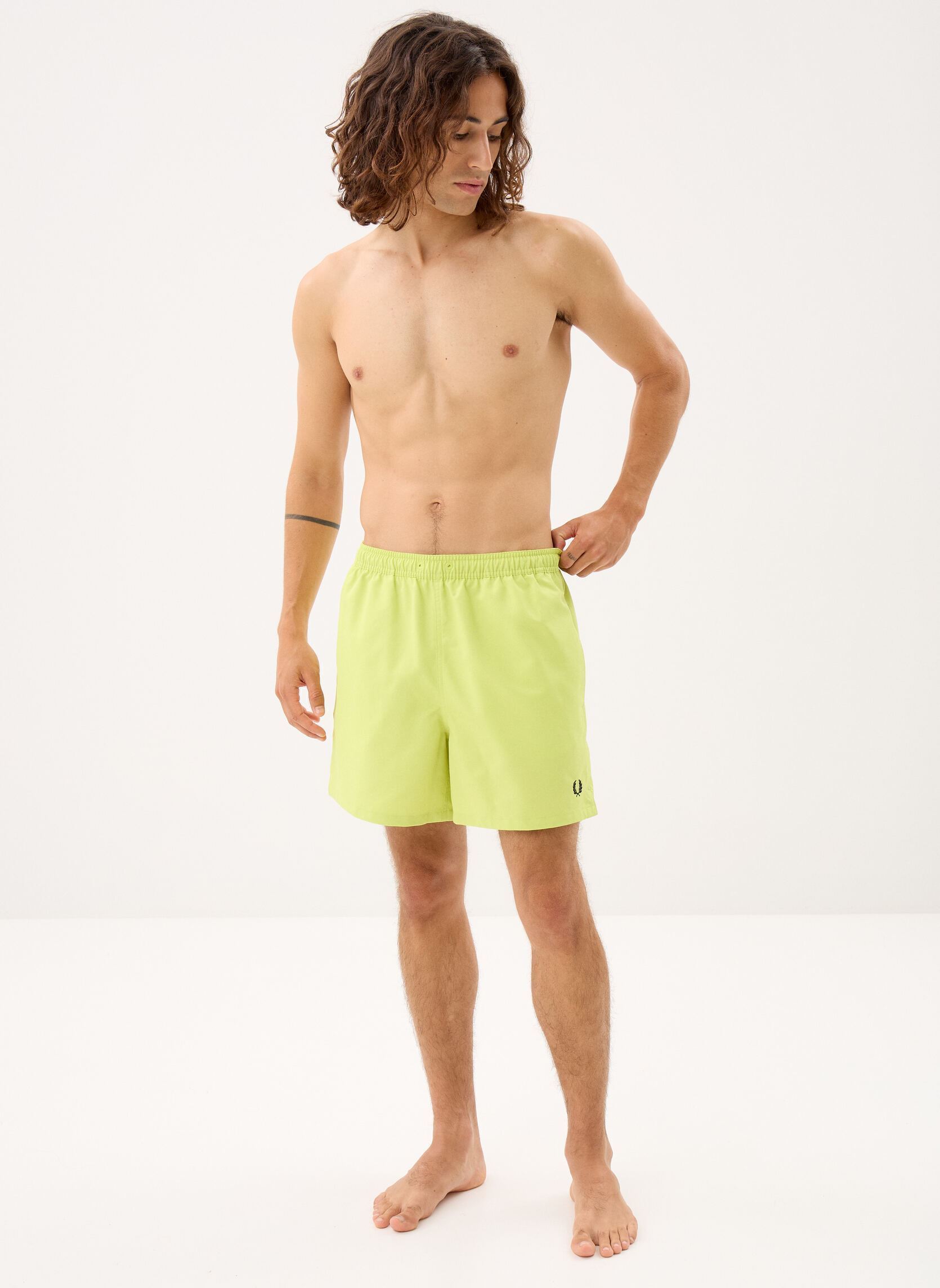 Shorts de bain Swimshorts homme jaune Fred Perry Shorts de bain Swimshorts homme jaune Citron