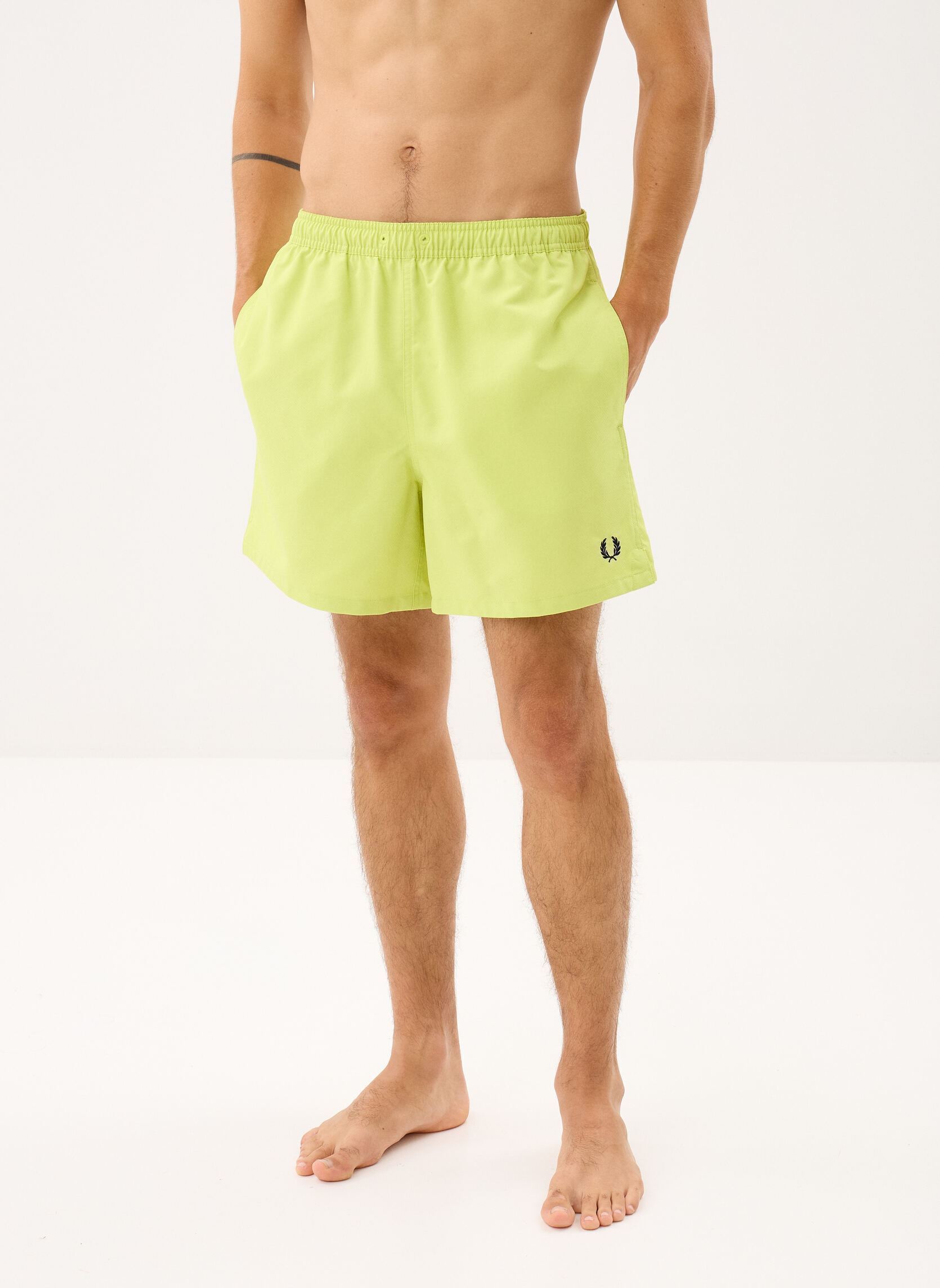 Shorts de bain Swimshorts homme jaune Fred Perry Shorts de bain Swimshorts homme jaune Citron
