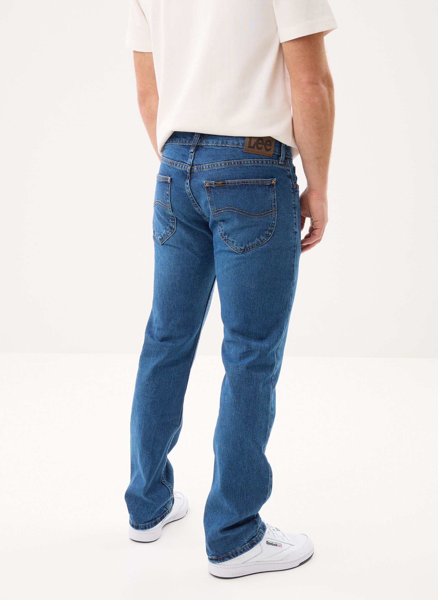 Rechte jeans / Straight Leg Jeans Slim Straight heren blauw Lee Rechte jeans / Straight Leg Jeans Slim Straight heren blauw INDY