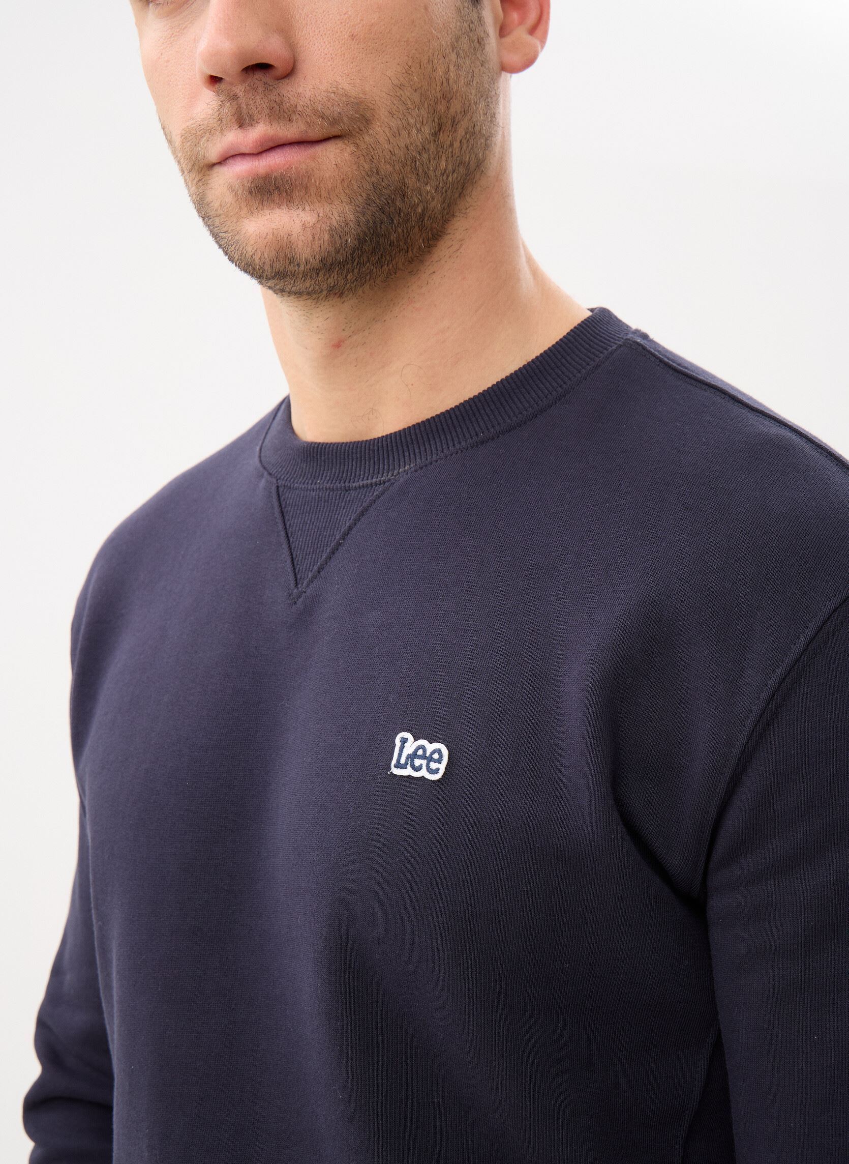 Sweatshirts Patch Crew Sws heren blauw Lee Sweatshirts Patch Crew Sws heren blauw MIDNIGHT NAVY