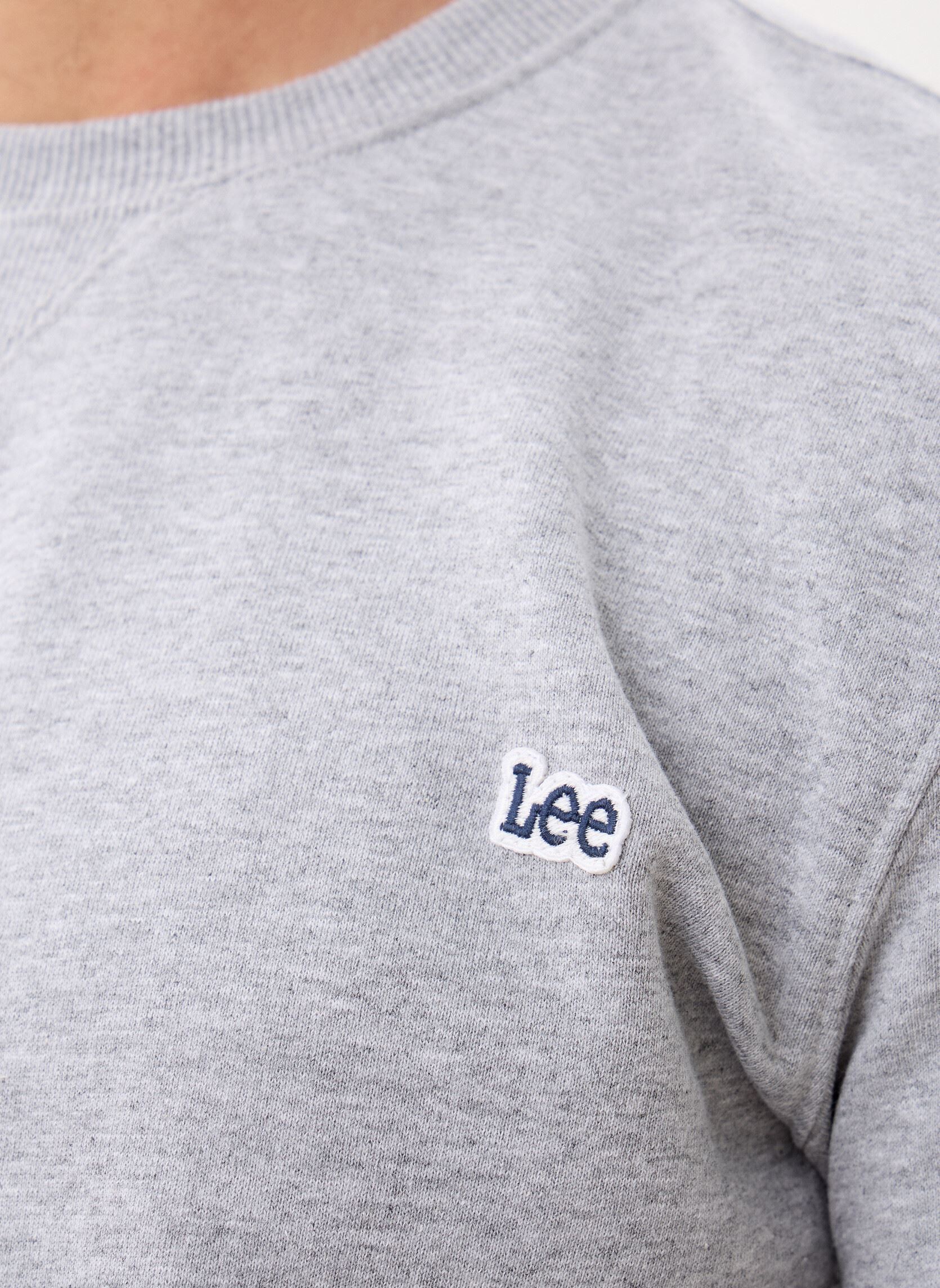 Sweats Patch Crew Sws homme gris Lee Sweats Patch Crew Sws homme gris GREY MELE