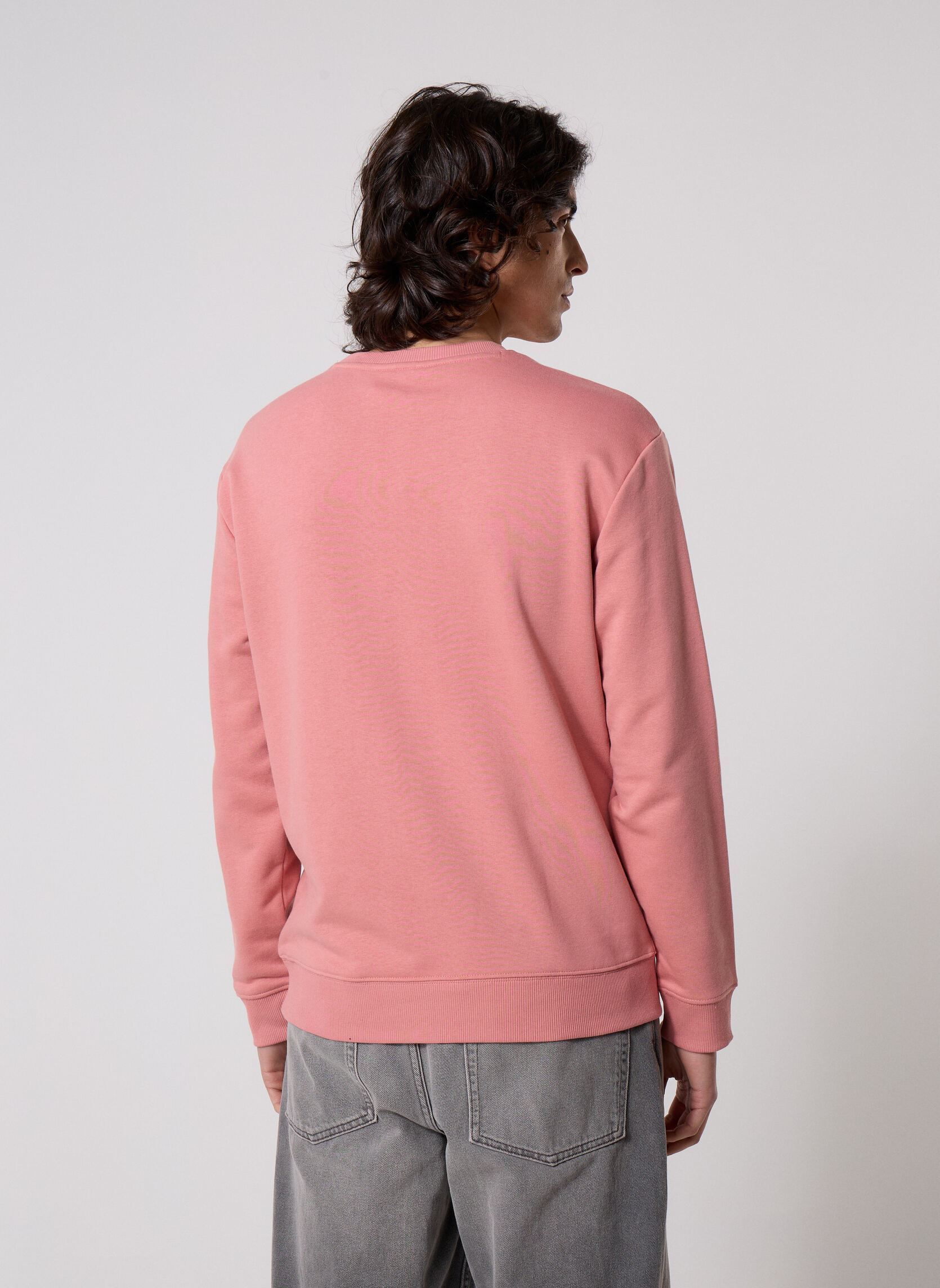 Sweats Patch Crew Sws homme rose Lee Sweats Patch Crew Sws homme rose MALLORY