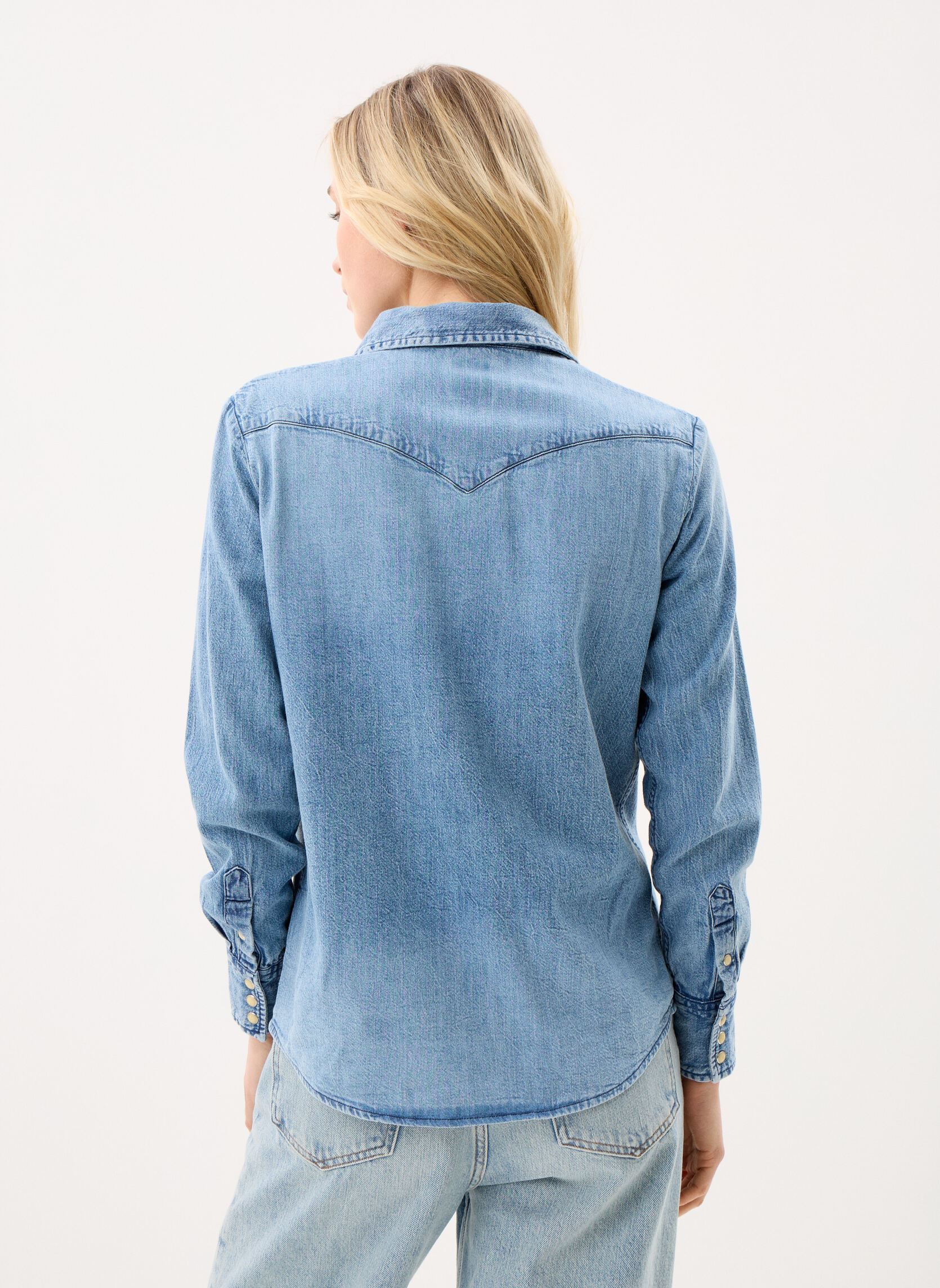 Chemise Lee Chemise manches longues western en jean femme MT EU - vue 1