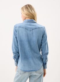 Langarm-Hemden Regular Western Shirt damen weiß
