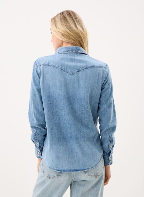 Lee Chemises manches longues Regular Western Shirt femme bleu