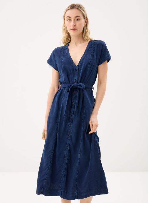 Lee Jurken Belted Midi Dress dames blauw
