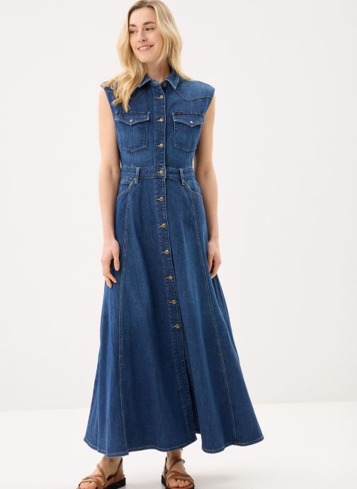 Lee Lange jurken Maxi Western Dress dames blauw