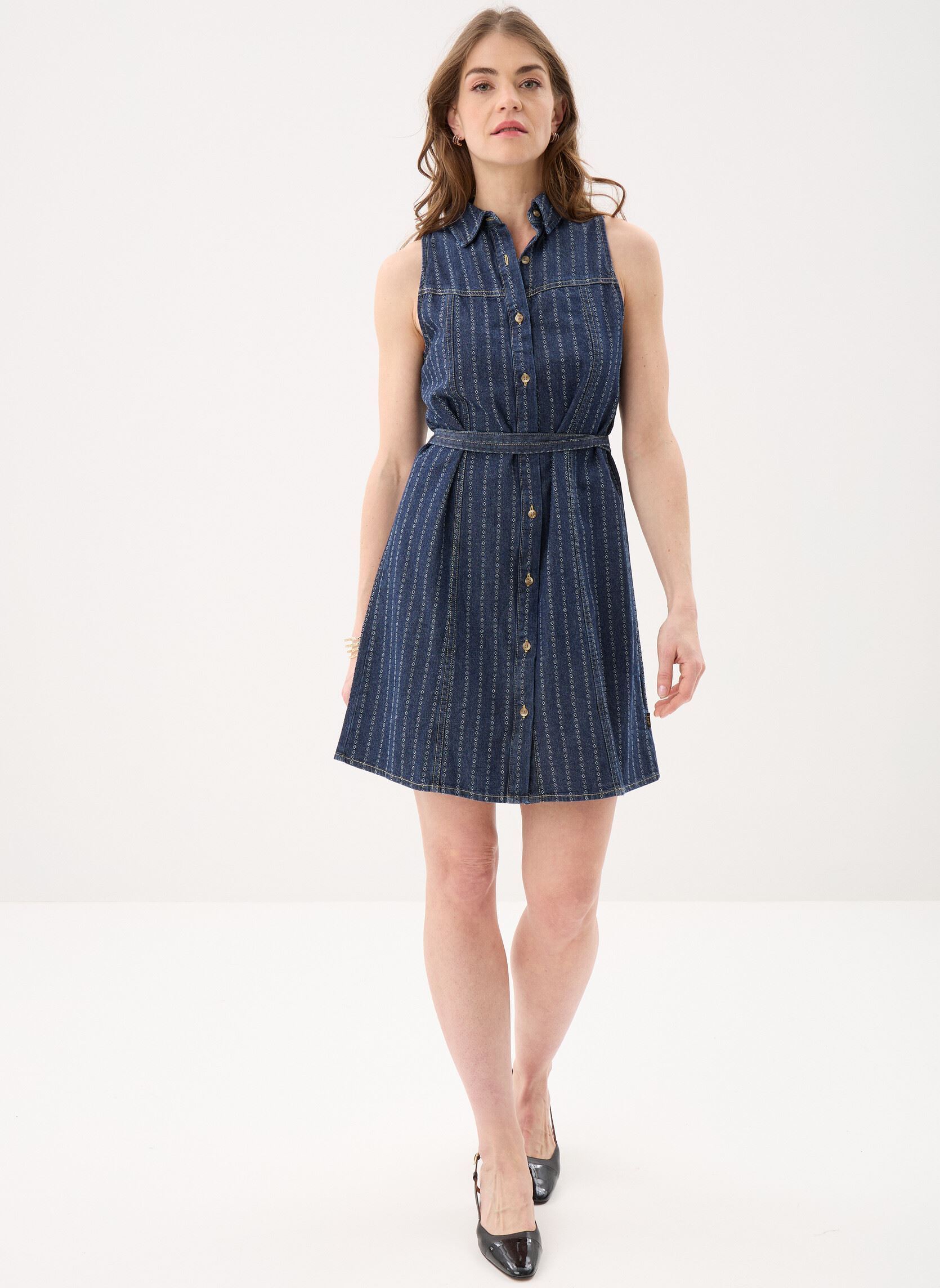 Robes longues Sleeveless Denim Dress femme bleu Lee Robes longues Sleeveless Denim Dress femme bleu INDIGO RUSH