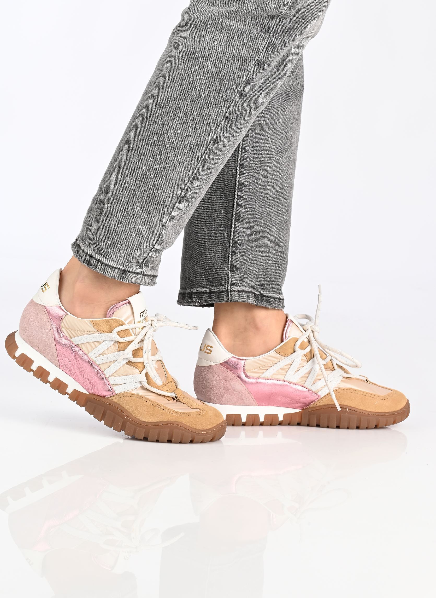 Sneaker N06104 damen rosa Mjus Sneaker N06104 damen rosa AVENA+CAMEL+ANTICO+ANTICO+BIAN