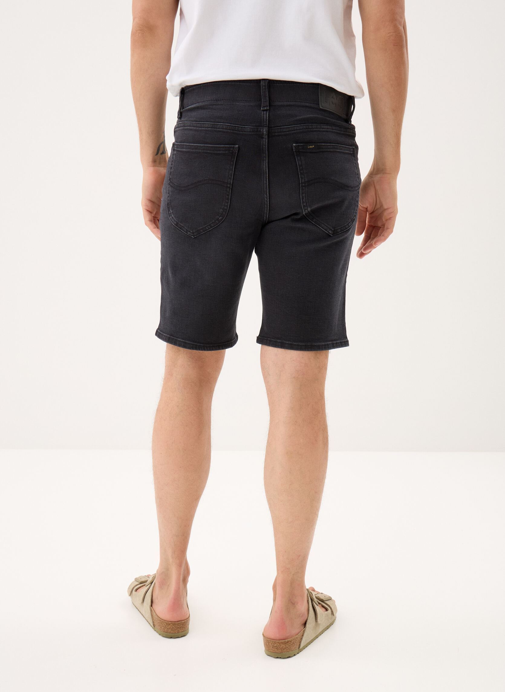 Shorts en jean Xm 5 Pocket Short homme noir Lee Shorts en jean Xm 5 Pocket Short homme noir SION