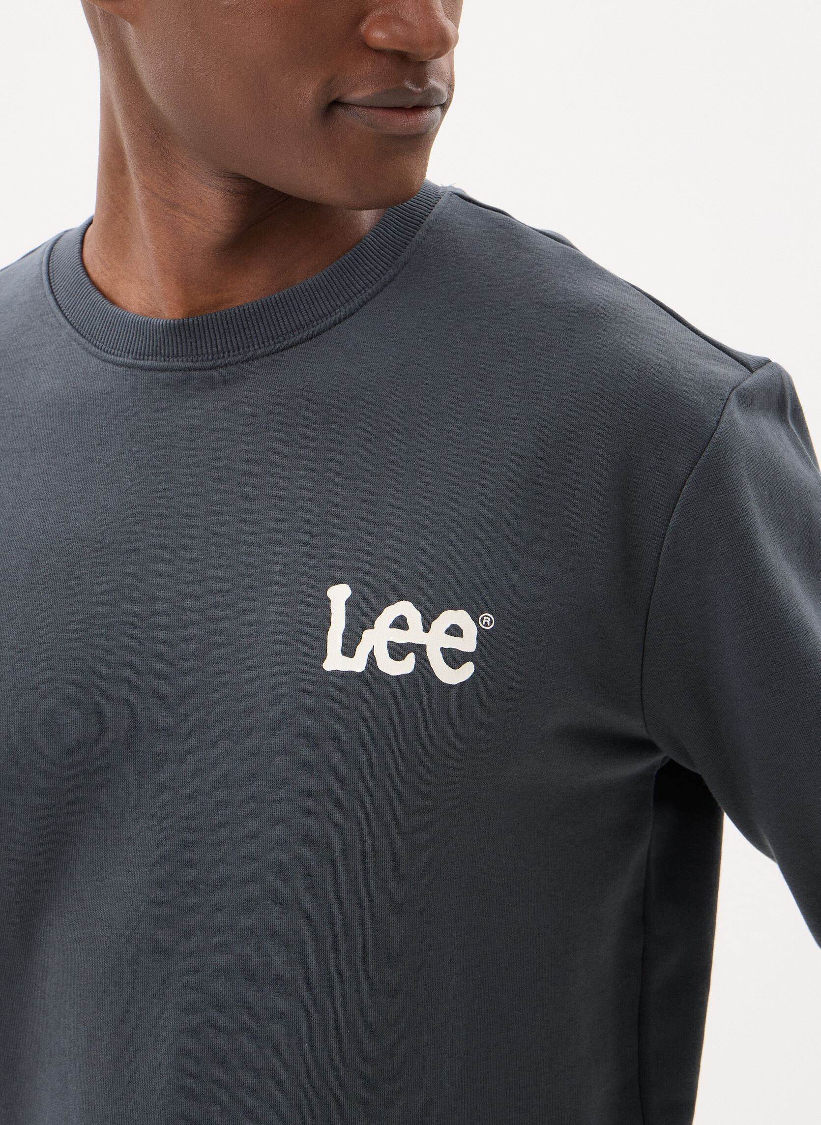 Sweatshirts Wobbly Lee Sws herren schwarz Lee Sweatshirts Wobbly Lee Sws herren schwarz WASHED BLACK