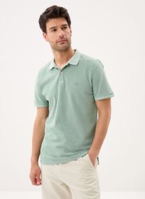Kurzarm-Poloshirts Garment Dye Polo herren grün