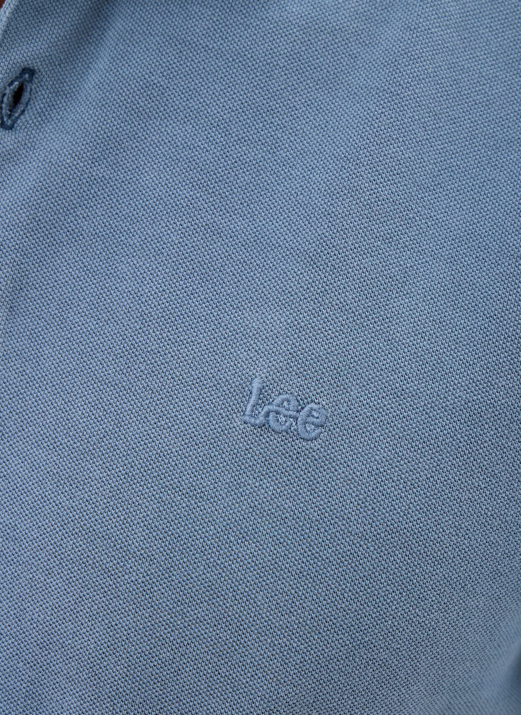 Polos manches courtes Garment Dye Polo homme bleu Lee Polos manches courtes Garment Dye Polo homme bleu DUSTIER BLUE