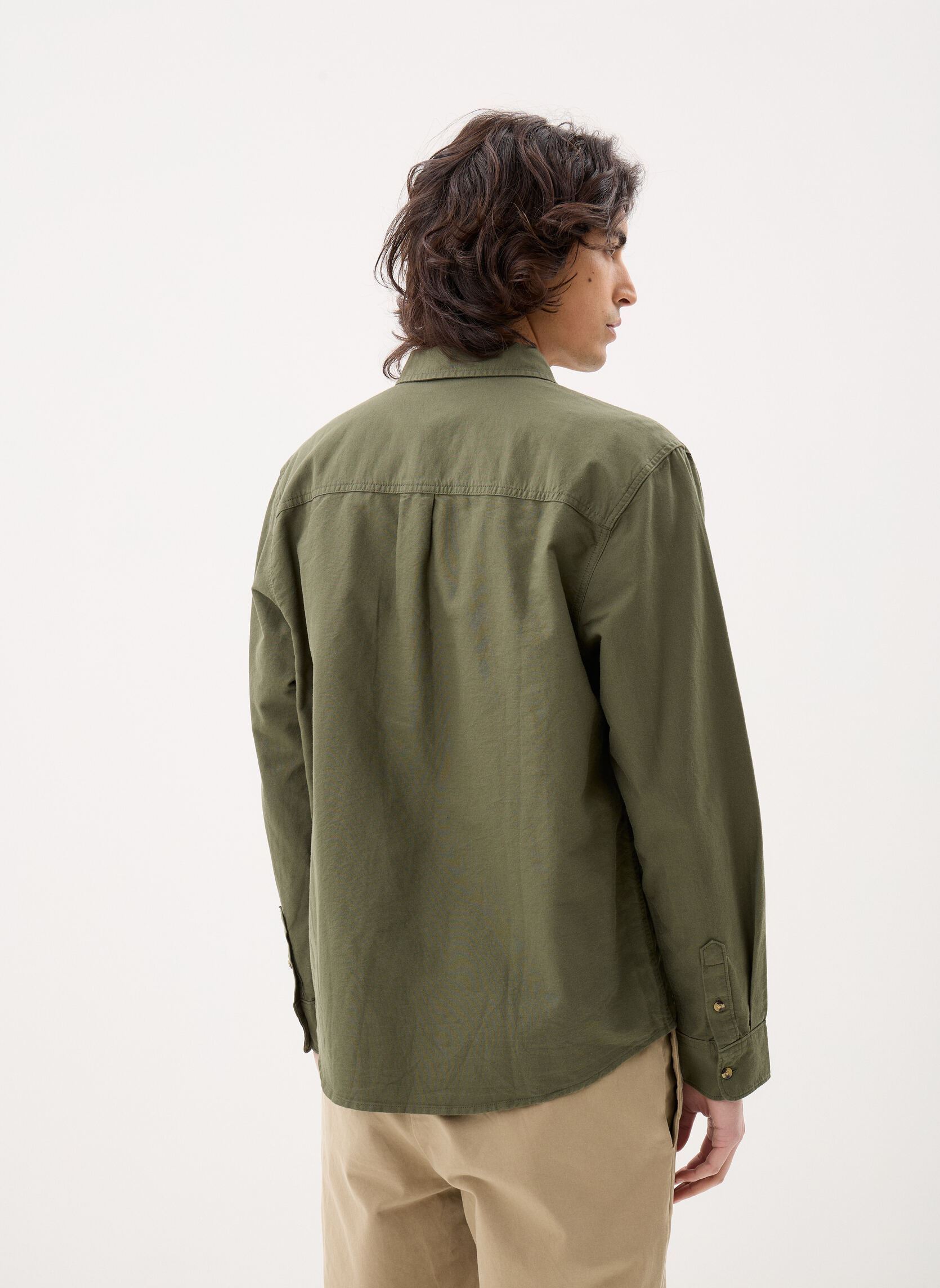 Chemises Workwear Button Down homme vert Lee Chemises Workwear Button Down homme vert OAK MOSS