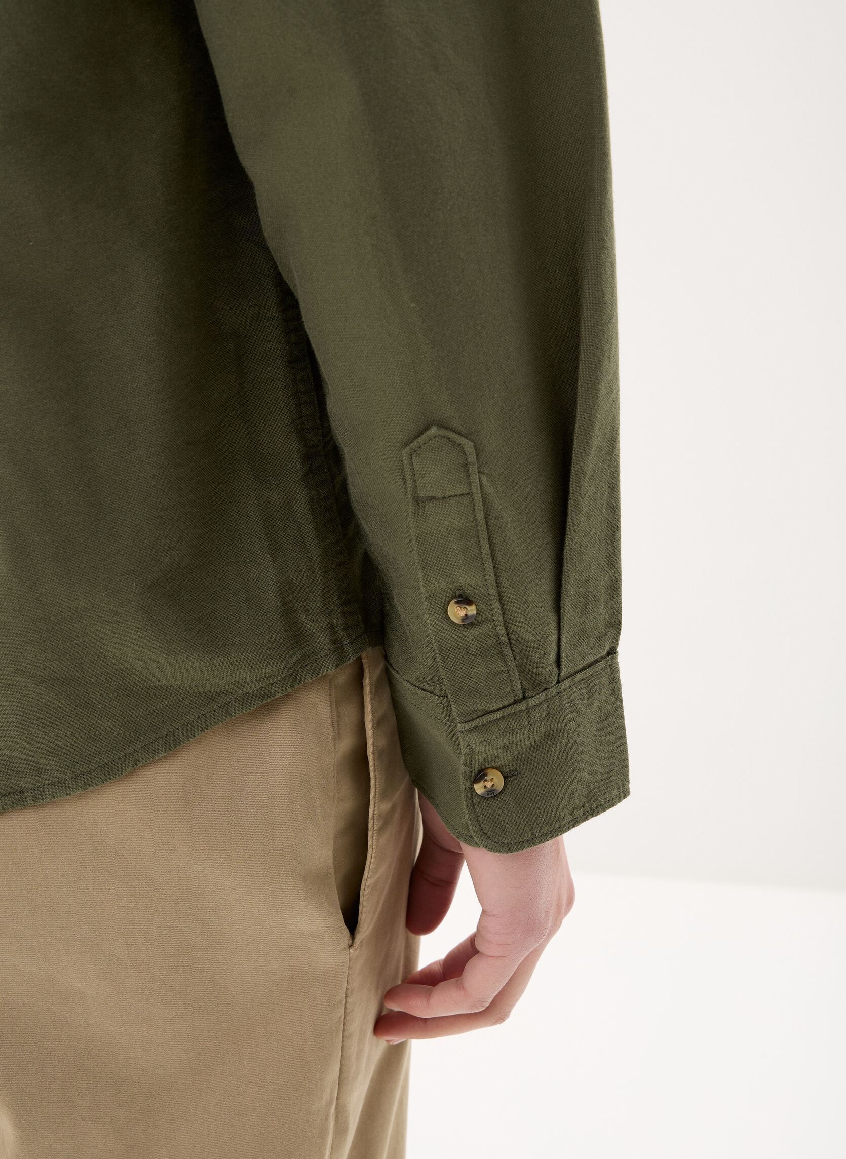 Chemises Workwear Button Down homme vert Lee Chemises Workwear Button Down homme vert OAK MOSS
