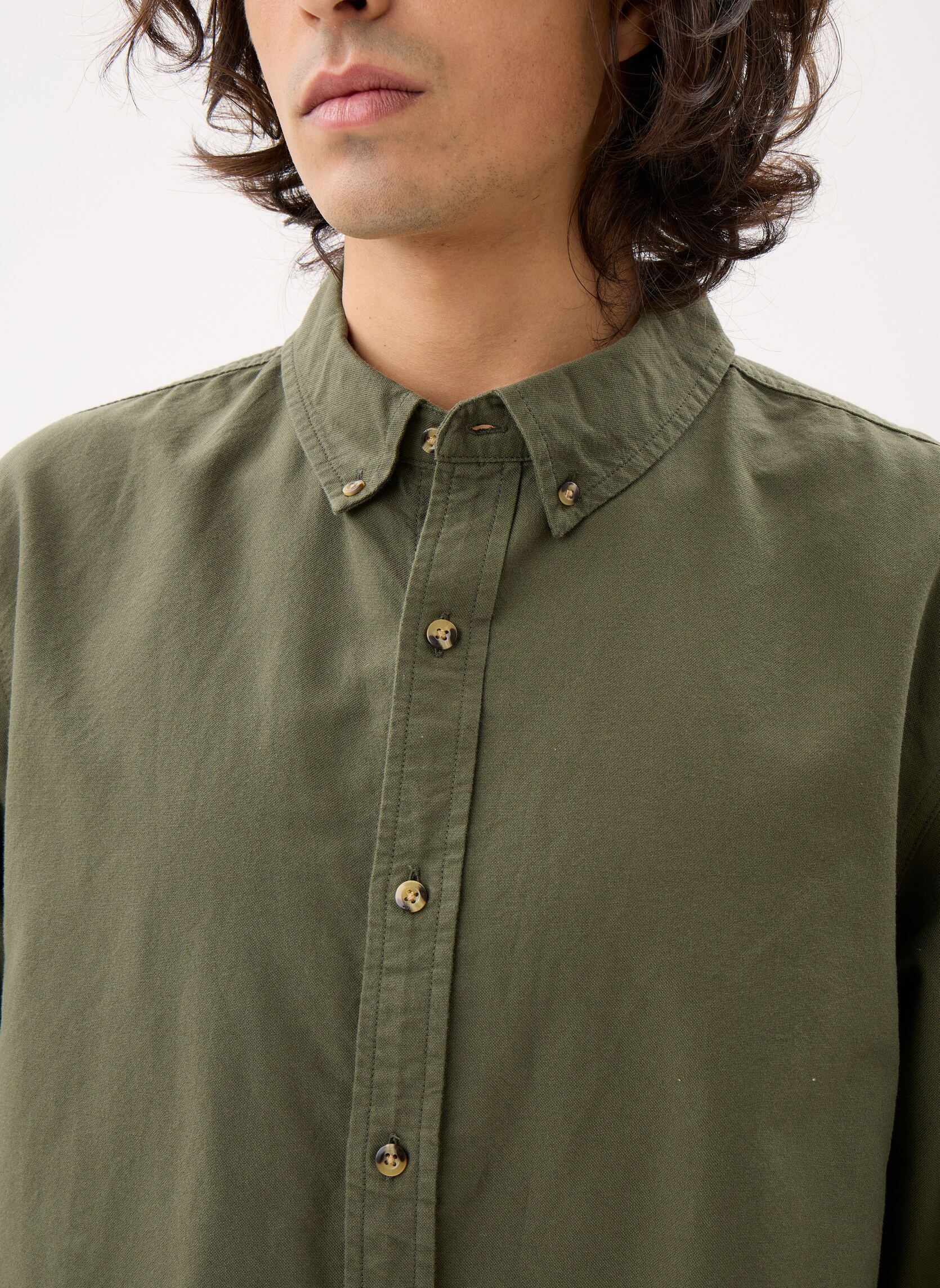 Chemises Workwear Button Down homme vert Lee Chemises Workwear Button Down homme vert OAK MOSS