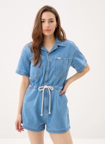 Kurze Jumpsuits Playsuit damen blau