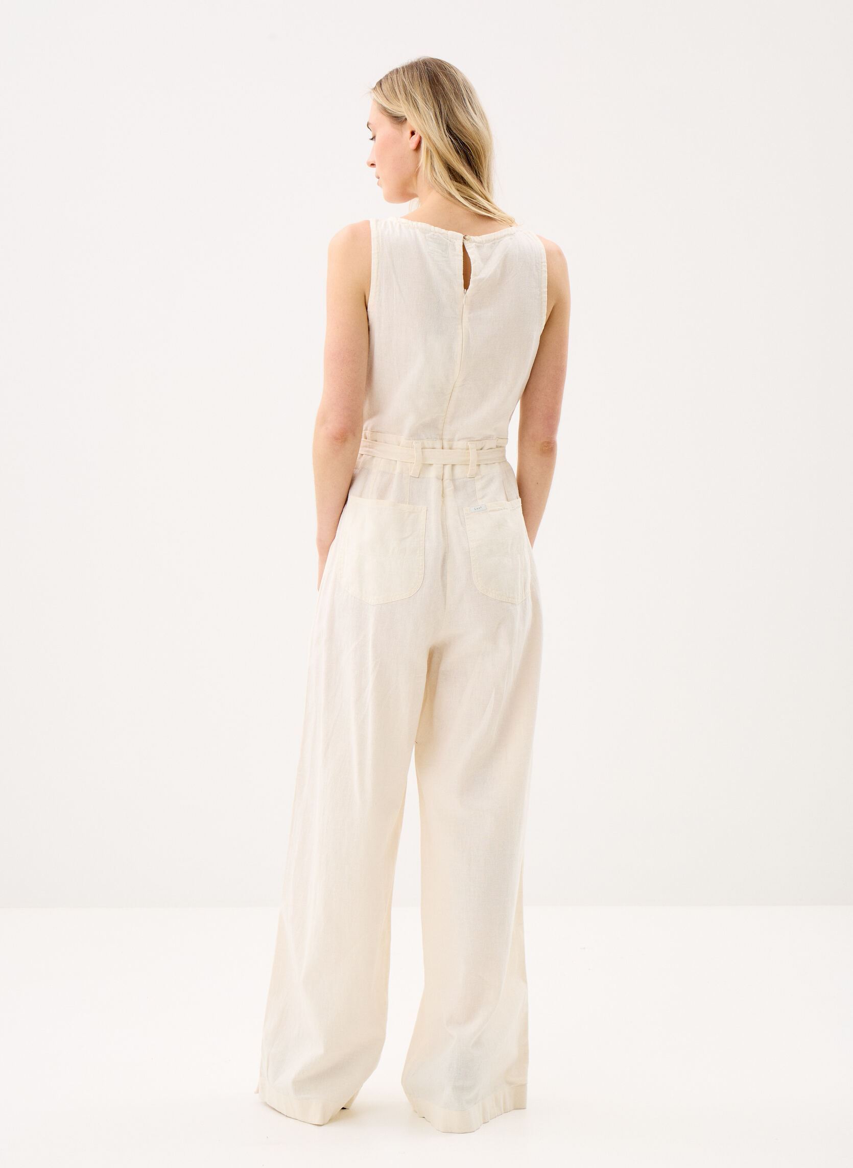 Jumpsuits Boatneck Jumpsuit damen beige Lee Jumpsuits Boatneck Jumpsuit damen beige NATURAL