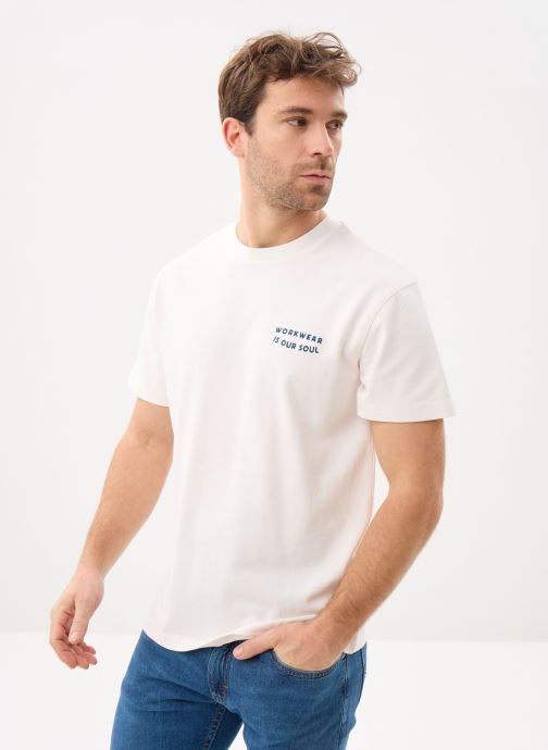Lee T-shirts met korte mouwen Workwear Soul Tee heren beige