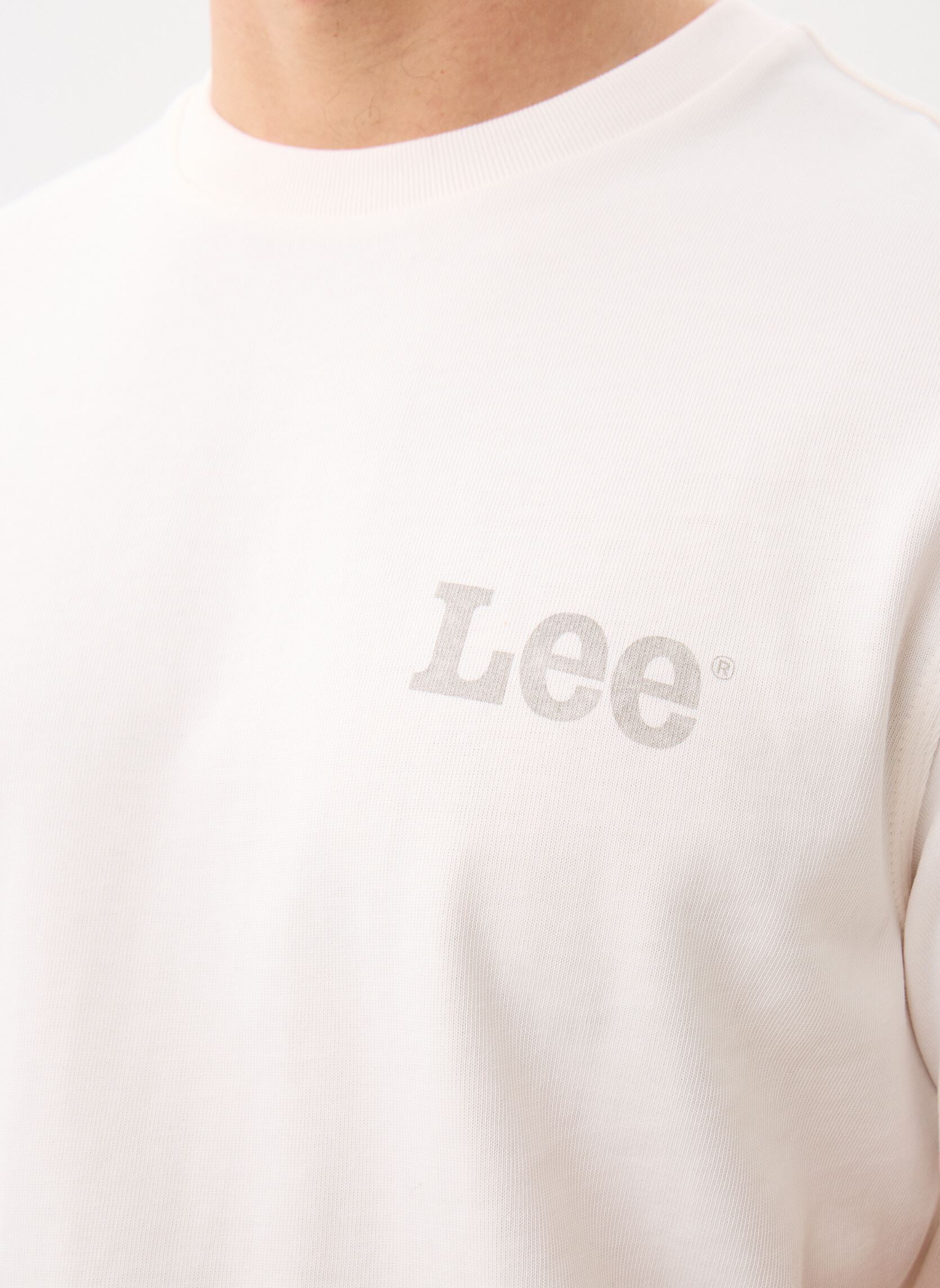 T-shirts met korte mouwen Ww Work For It Tee heren beige Lee T-shirts met korte mouwen Ww Work For It Tee heren beige NATURAL
